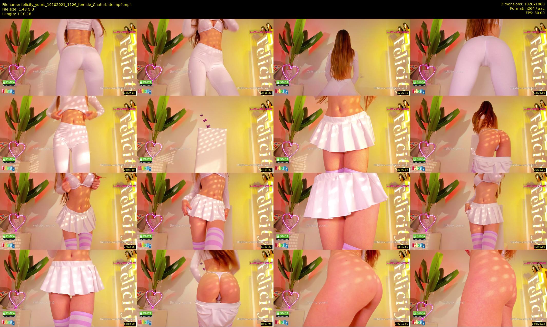 felicity_yours — 71 minute Chaturbate female cam show recording, 1080p, Oct 10, 2021