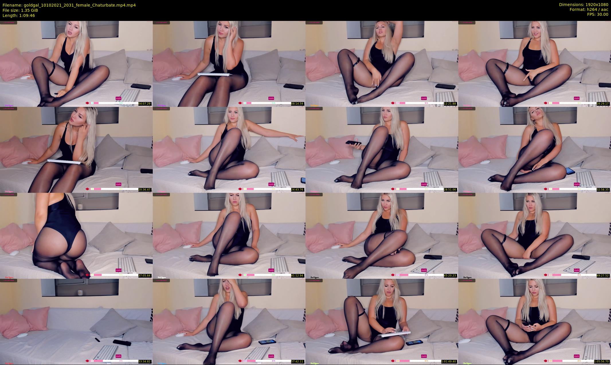goldgal — 70 minute Chaturbate female cam show recording, 1080p, Oct 10, 2021