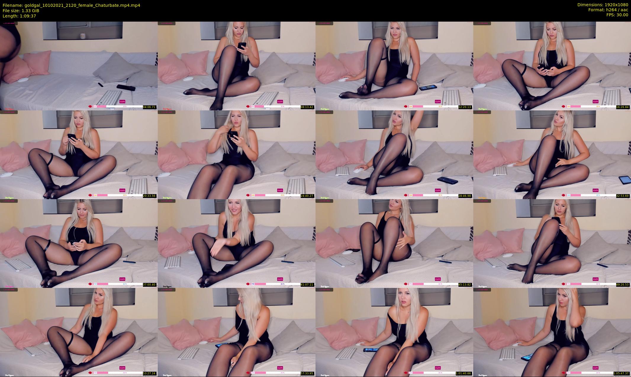 goldgal — 70 minute Chaturbate female cam show recording, 1080p, Oct 10, 2021