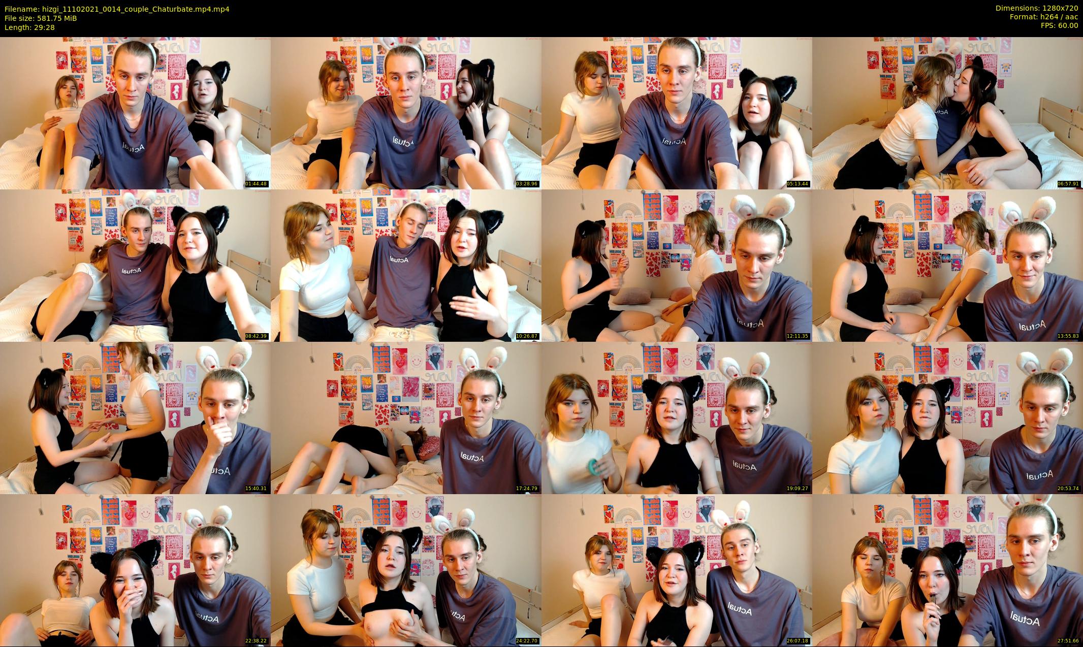 hizgi — 30 minute Chaturbate couple cam show recording, 720p, Oct 11, 2021
