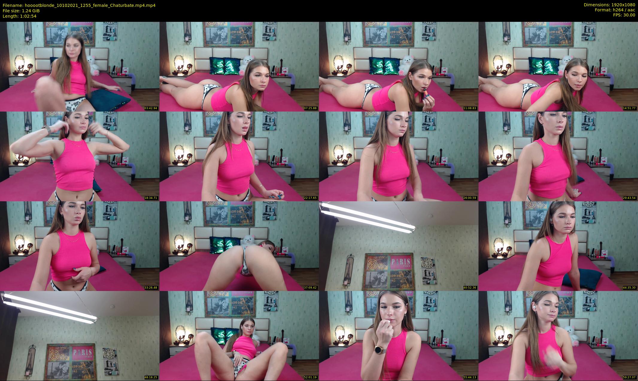 hooootblonde — 63 minute Chaturbate female cam show recording, 1080p, Oct 10, 2021