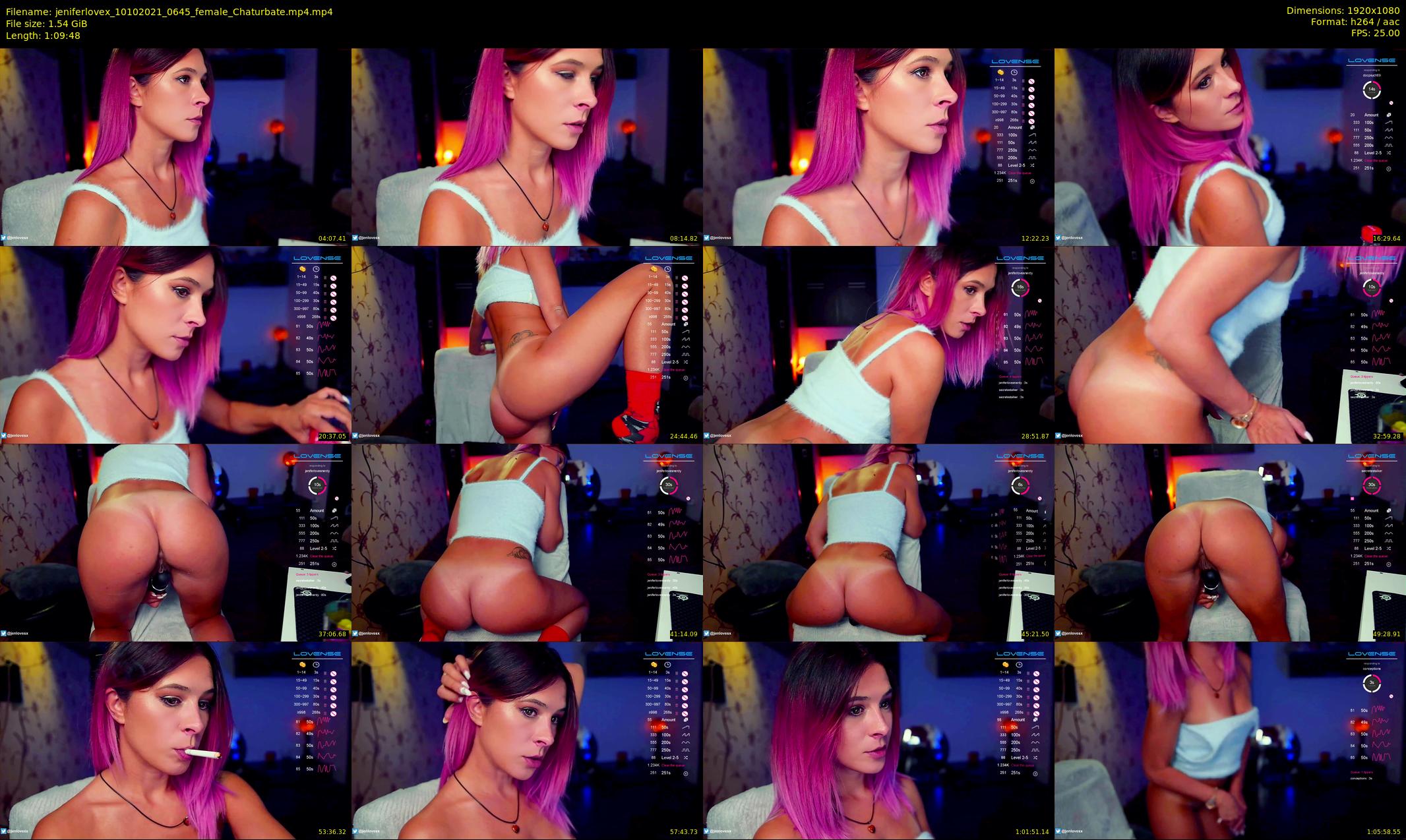 jeniferlovex — 70 minute Chaturbate female cam show recording, 1080p, Oct 10, 2021