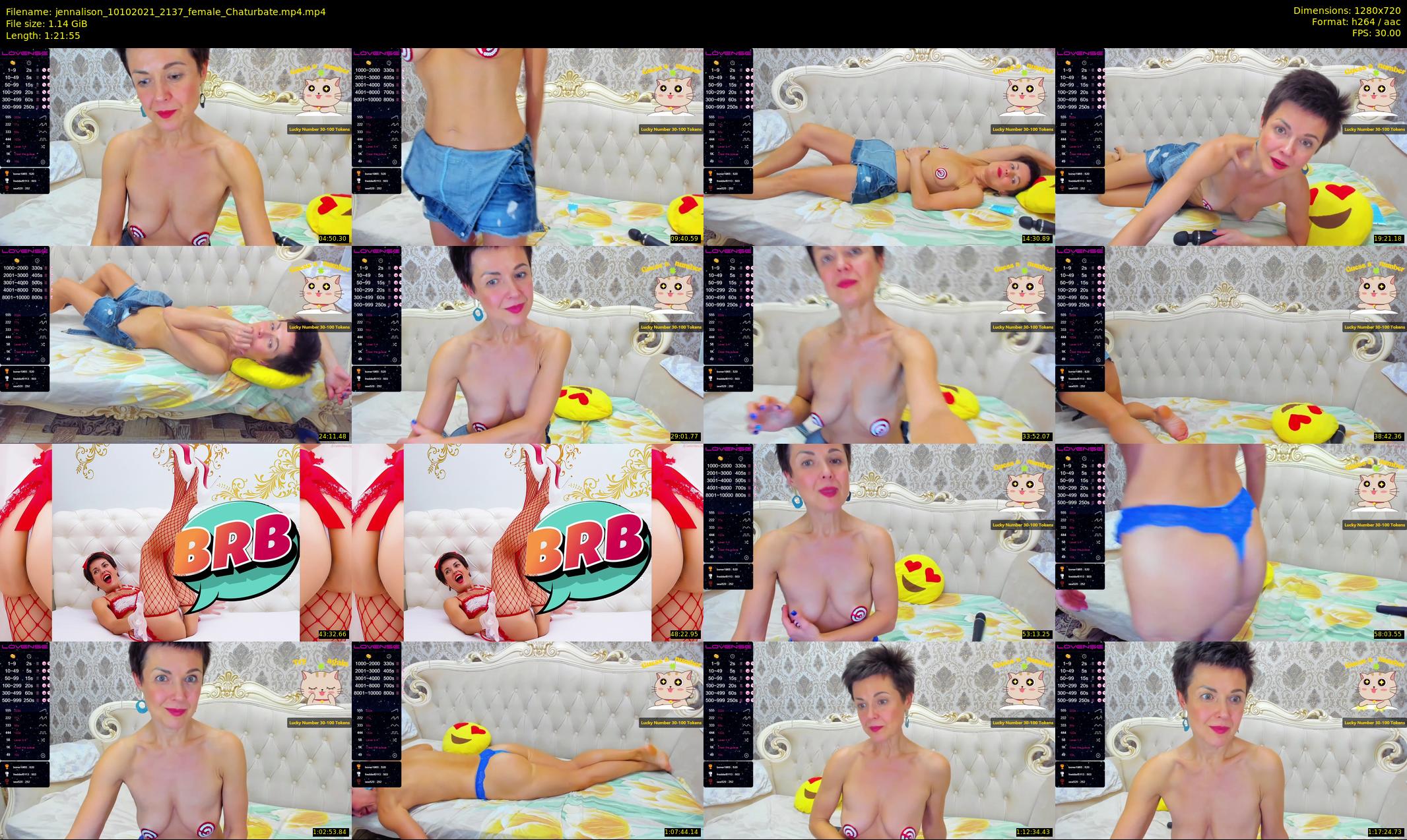 jennalison — 82 minute Chaturbate female cam show recording, 720p, Oct 10, 2021