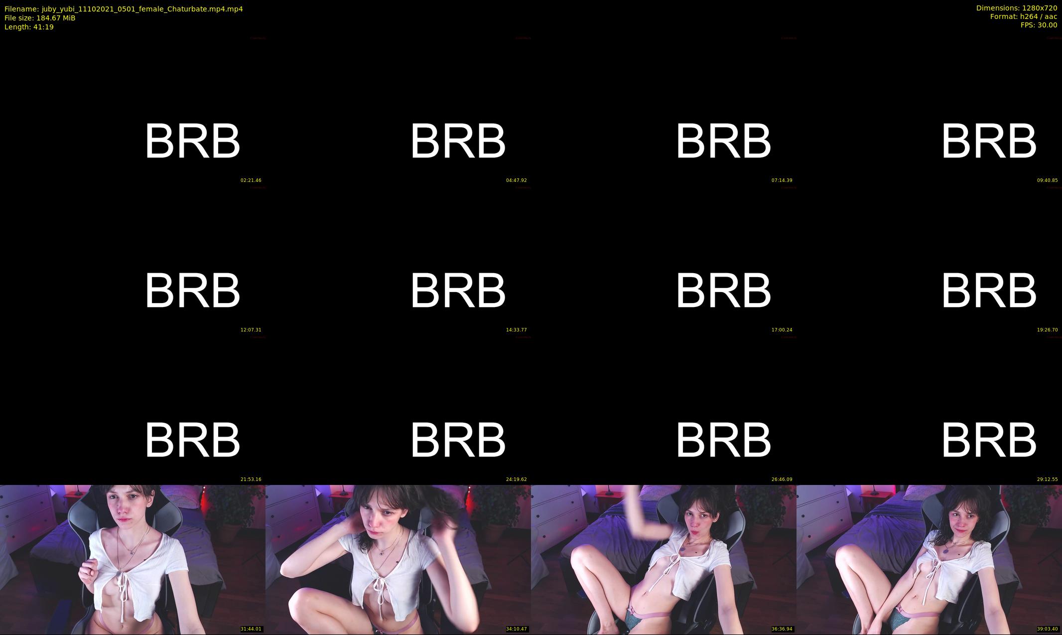 juby_yubi — 42 minute Chaturbate female cam show recording, 720p, Oct 11, 2021