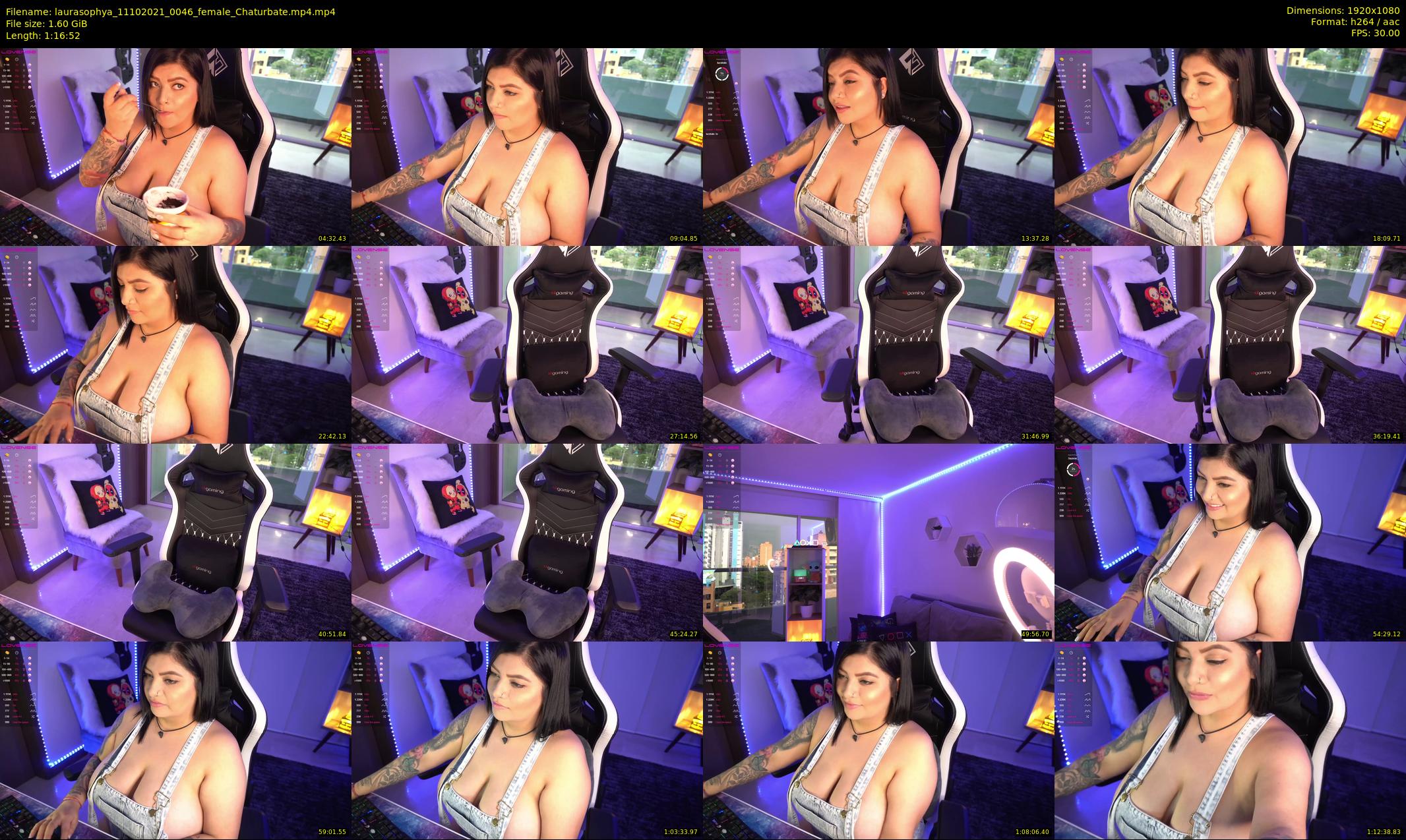 laurasophya — 77 minute Chaturbate female cam show recording, 1080p, Oct 11, 2021