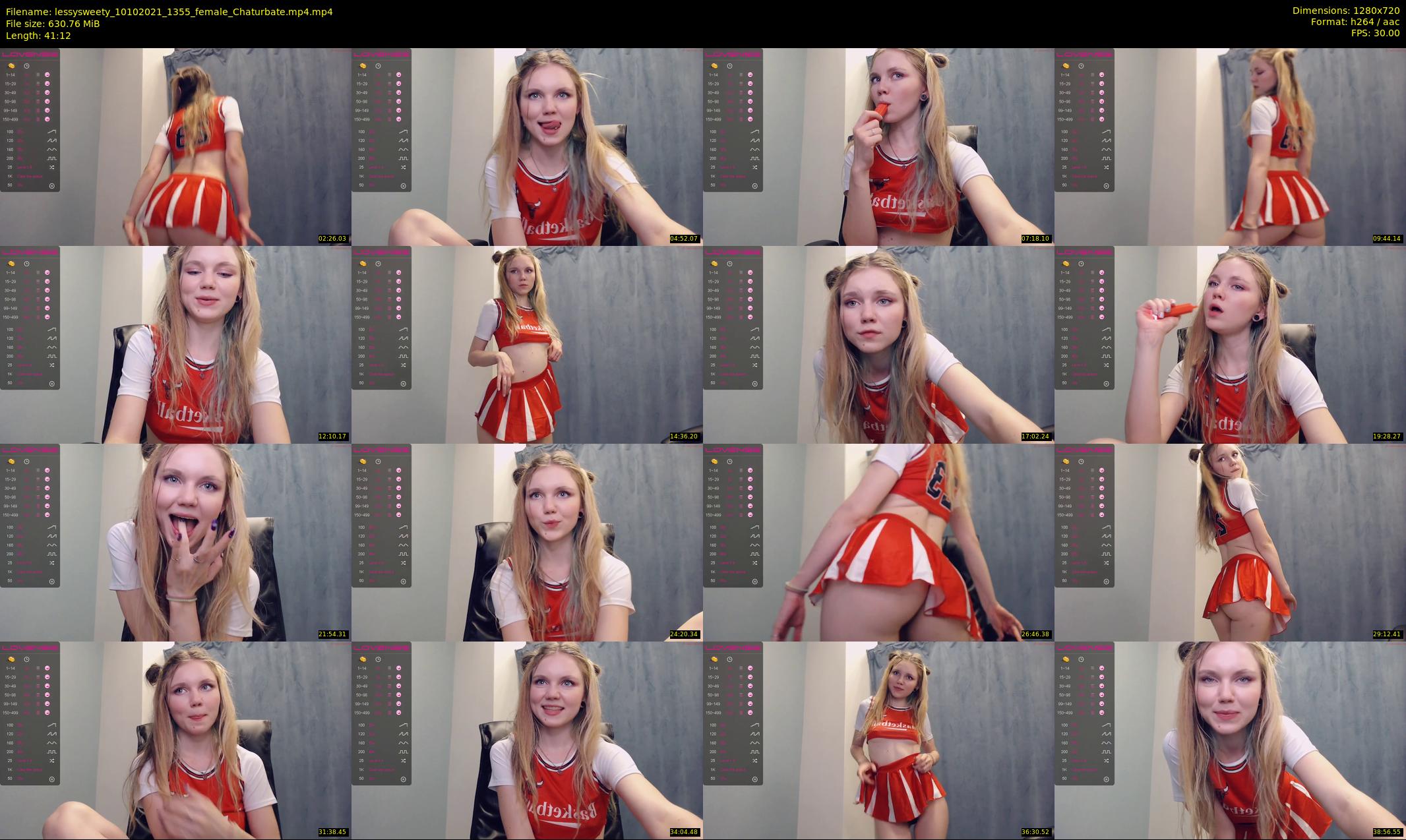 lessysweety — 42 minute Chaturbate female cam show recording, 720p, Oct 10, 2021