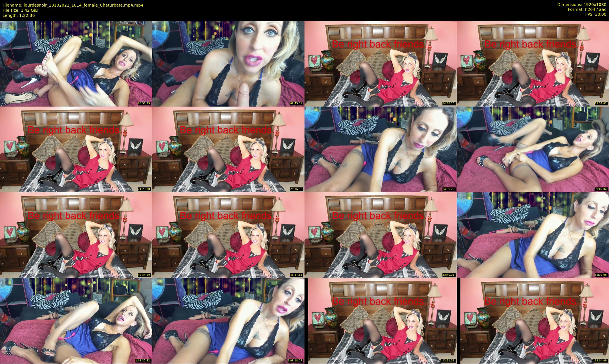 lourdesnoir — 83 minute Chaturbate female cam show recording, 1080p, Oct 10, 2021