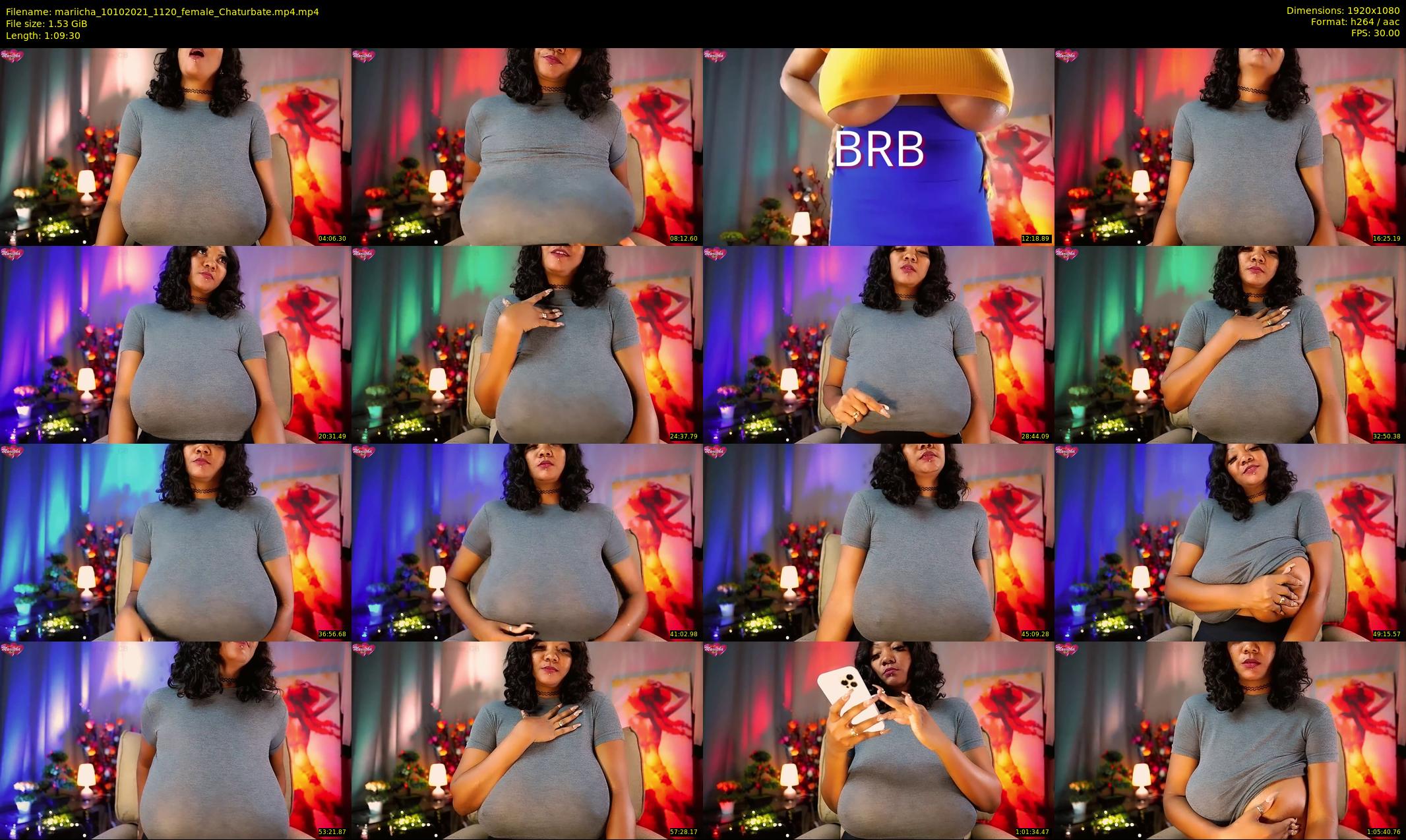 mariicha — 70 minute Chaturbate female cam show recording, 1080p, Oct 10, 2021