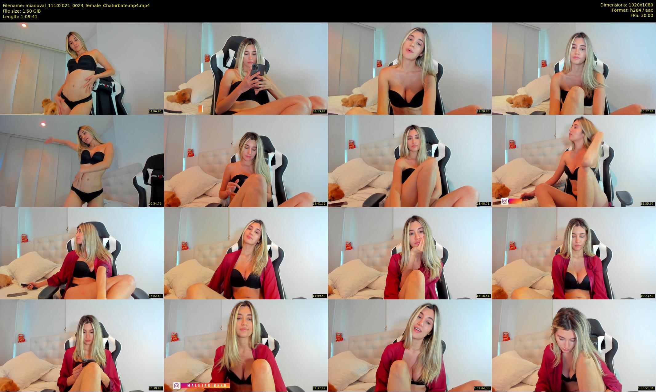miaduval — 70 minute Chaturbate female cam show recording, 1080p, Oct 11, 2021