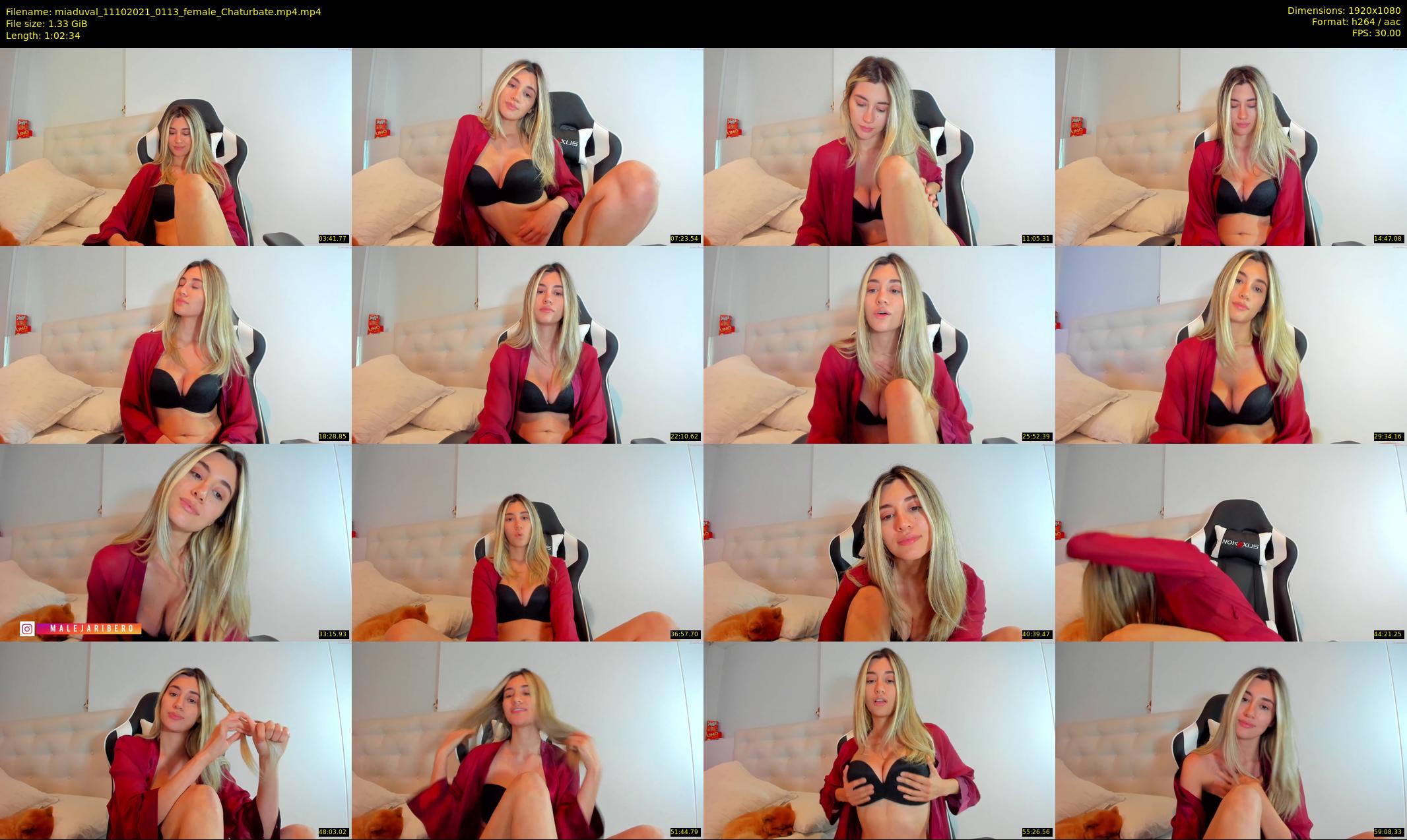 miaduval — 63 minute Chaturbate female cam show recording, 1080p, Oct 11, 2021