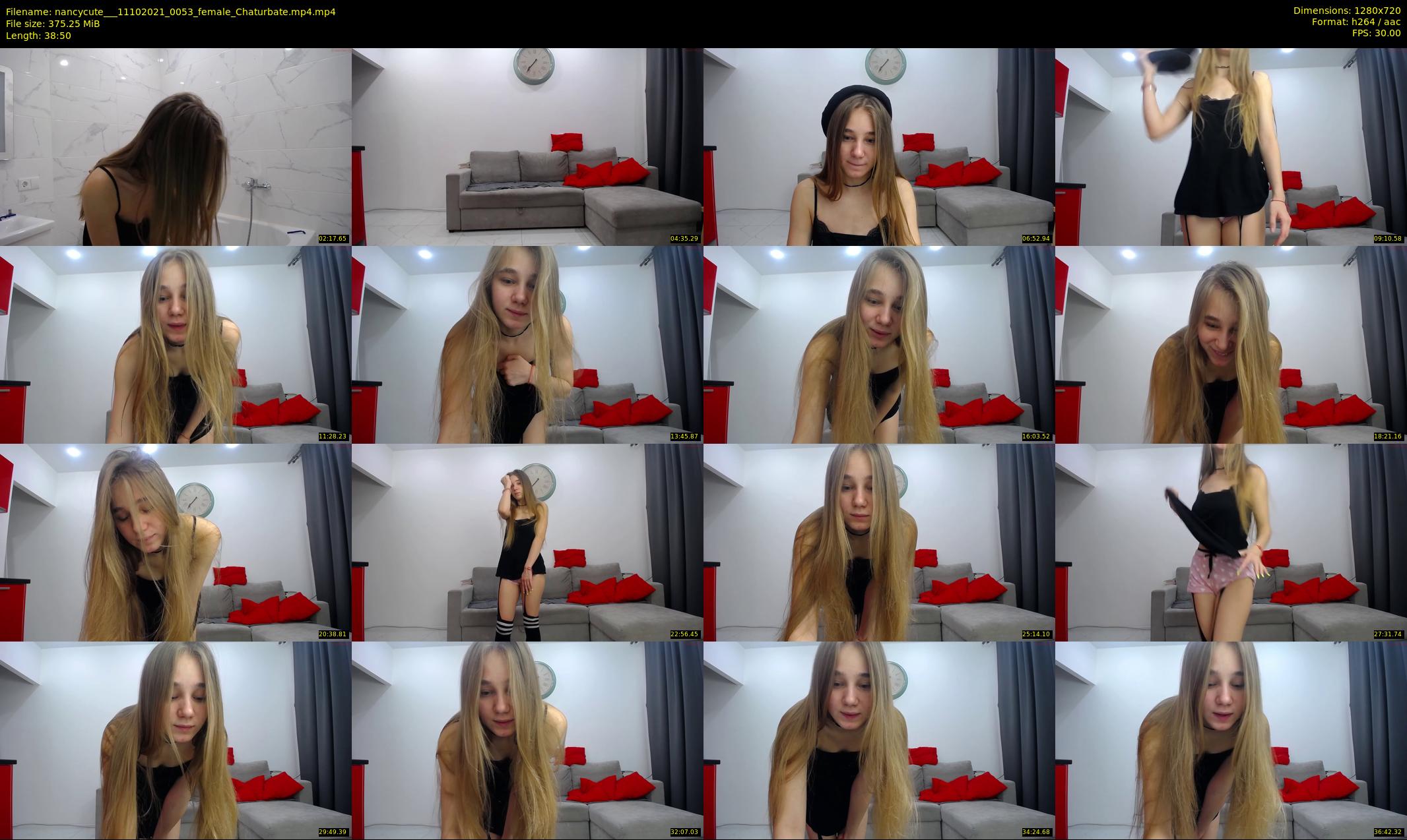 nancycute__ — 39 minute Chaturbate female cam show recording, 720p, Oct 11, 2021