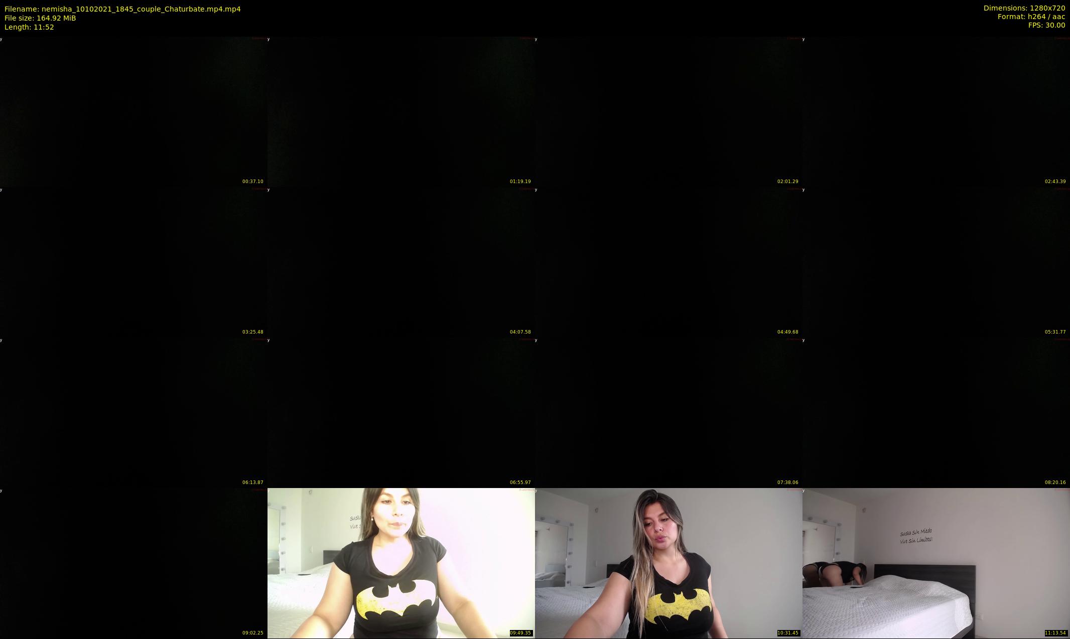 nemisha — 12 minute Chaturbate female cam show recording, 720p, Oct 10, 2021