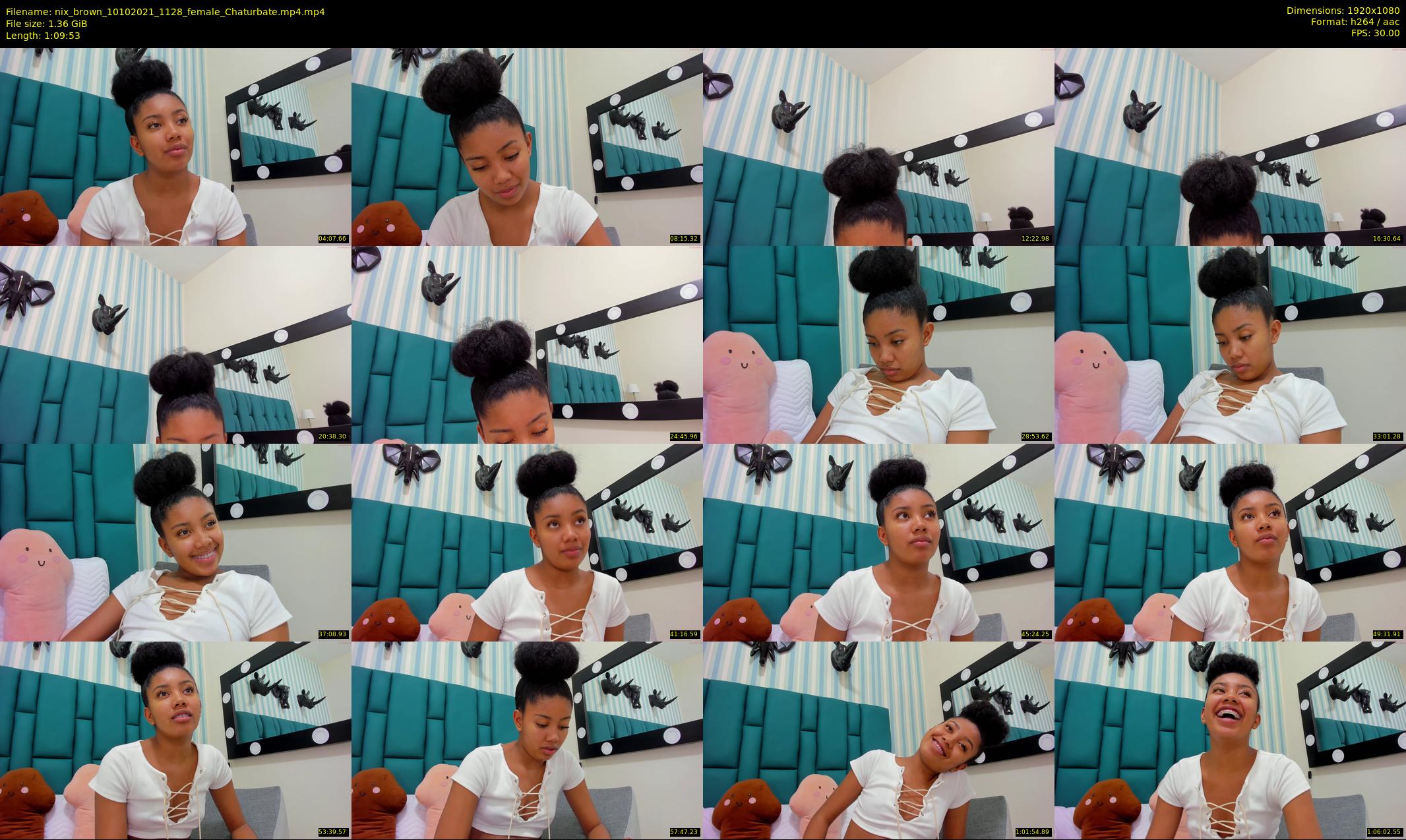 nix_brown — 70 minute Chaturbate female cam show recording, 1080p, Oct 10, 2021