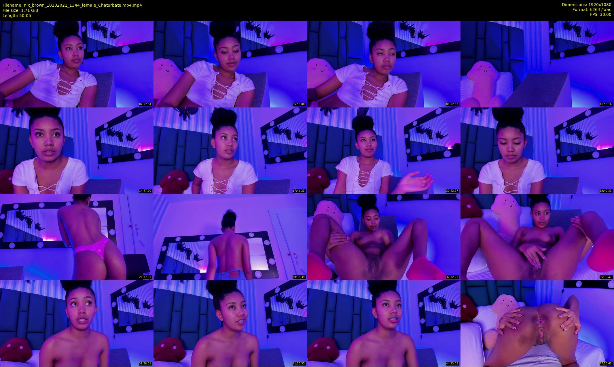 nix_brown — 51 minute Chaturbate female cam show recording, 1080p, Oct 10, 2021