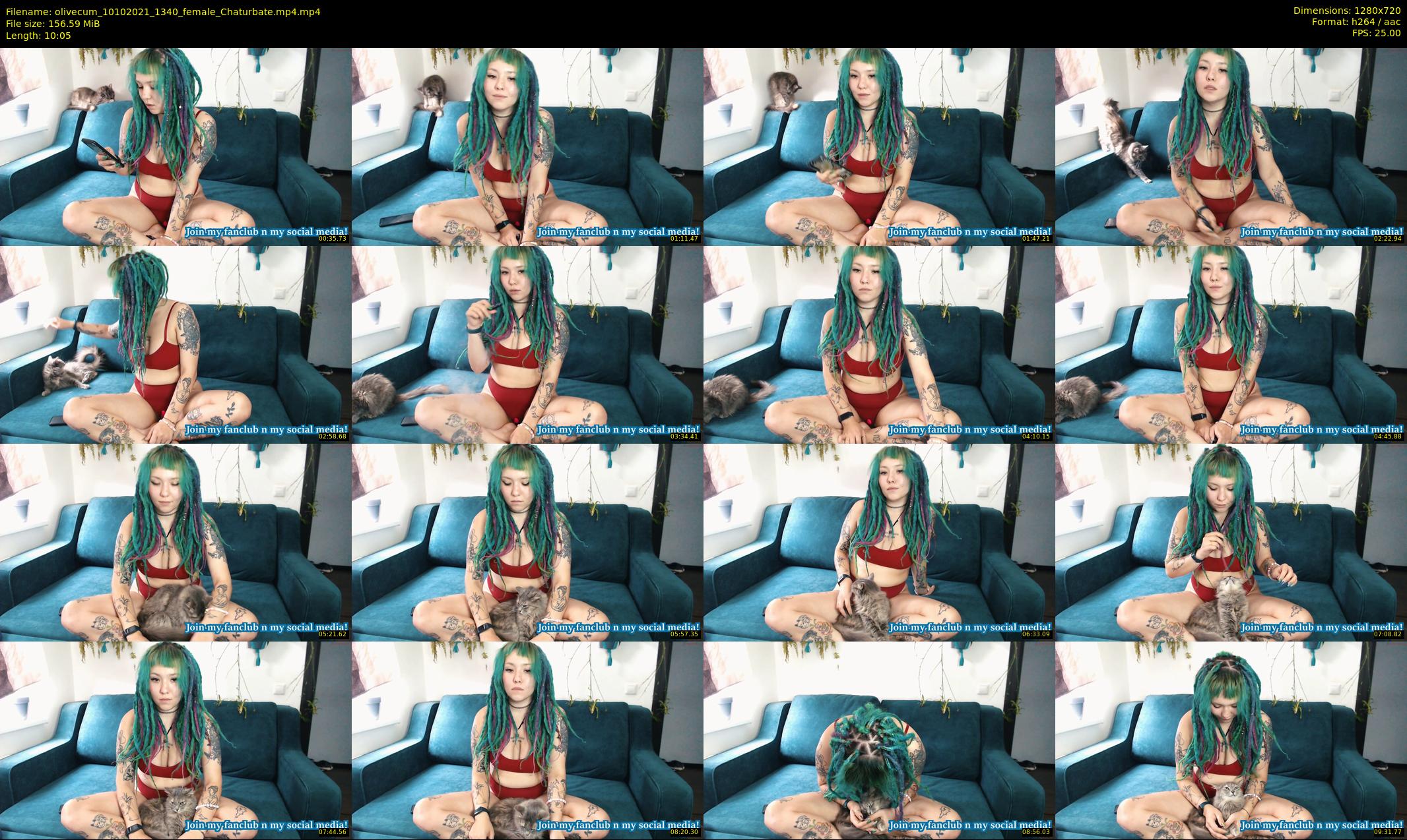 olivecum — 11 minute Chaturbate female cam show recording, 720p, Oct 10, 2021