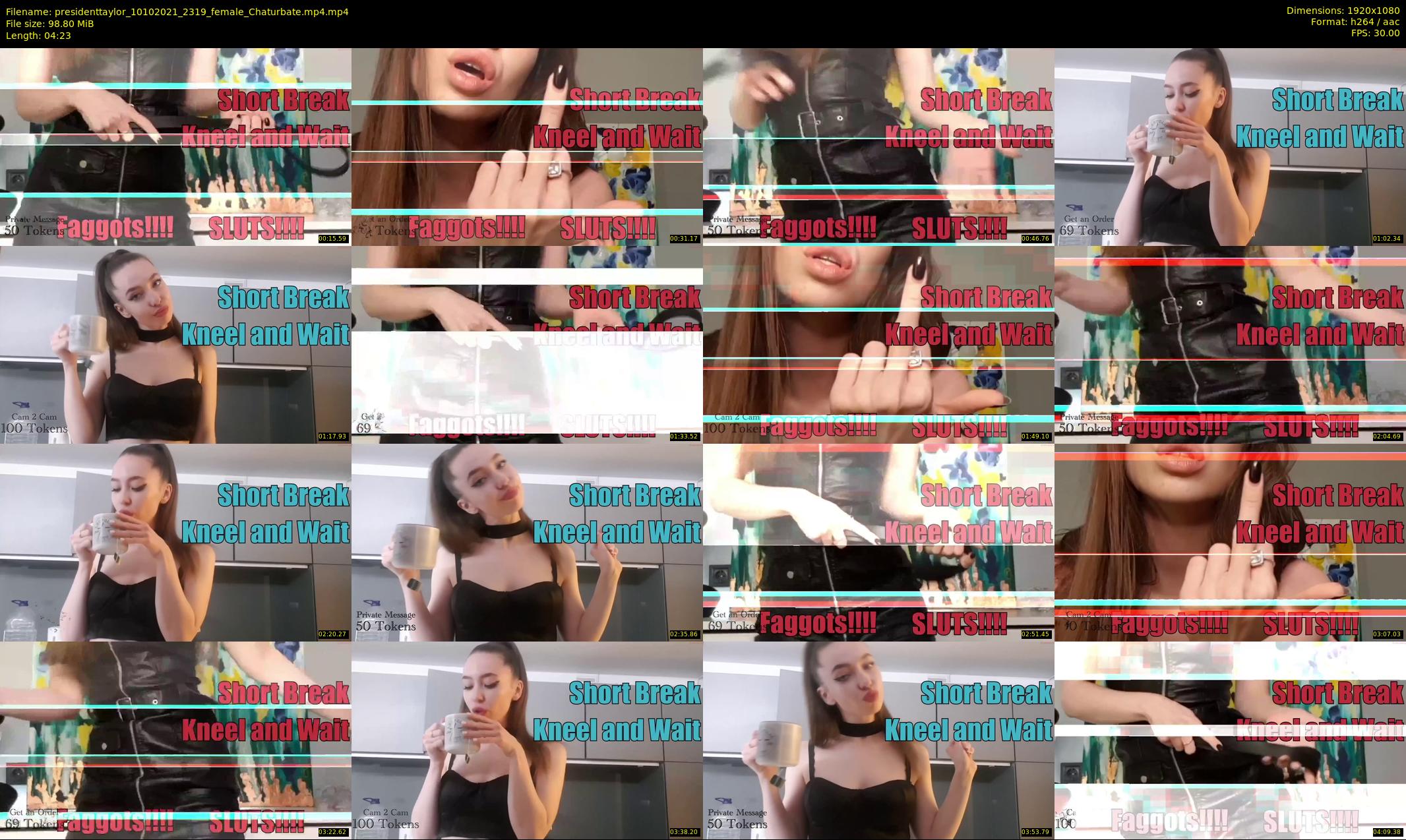 presidenttaylor — 5 minute Chaturbate female cam show recording, 1080p, Oct 10, 2021