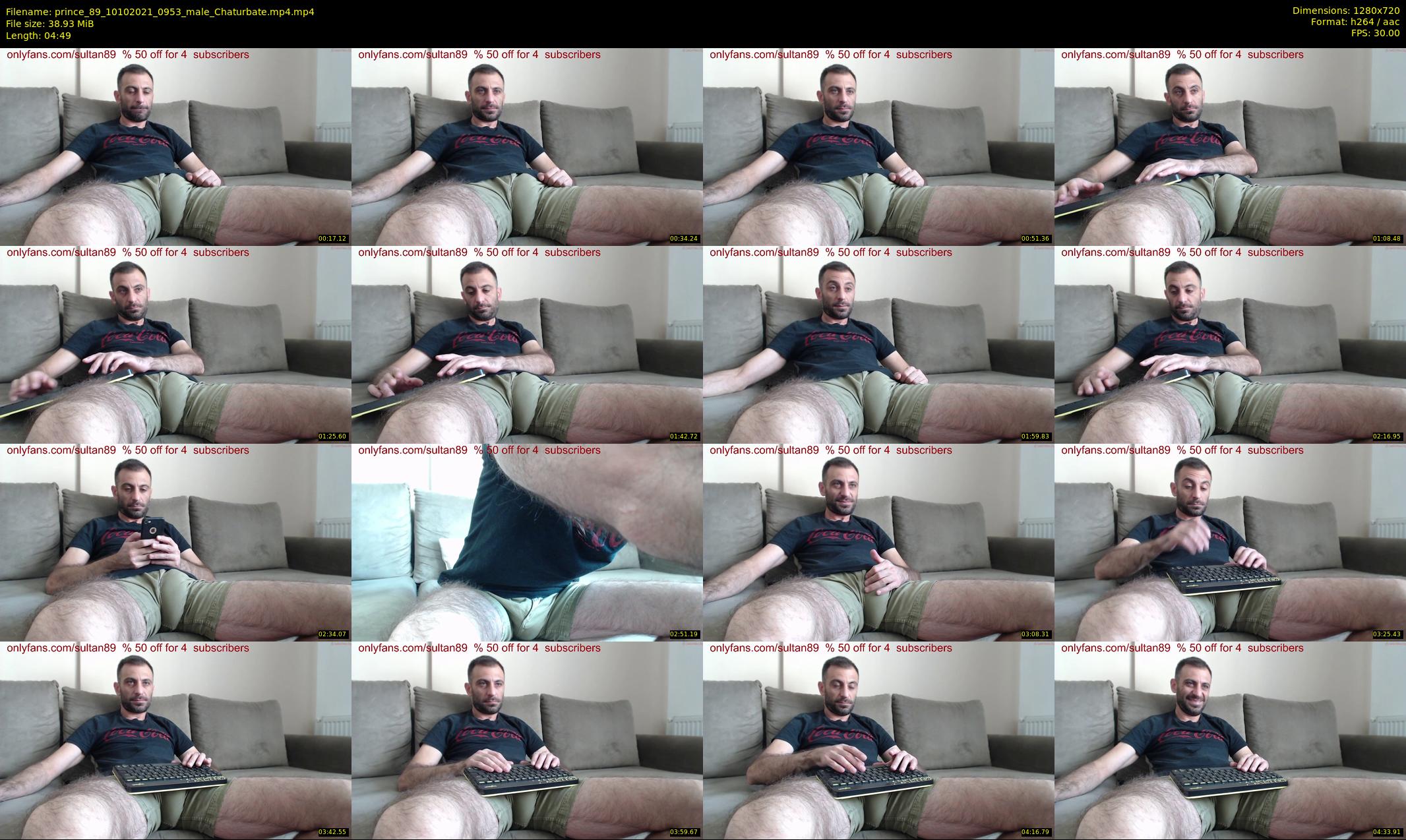 prince_89 — 5 minute Chaturbate male cam show recording, 720p, Oct 10, 2021