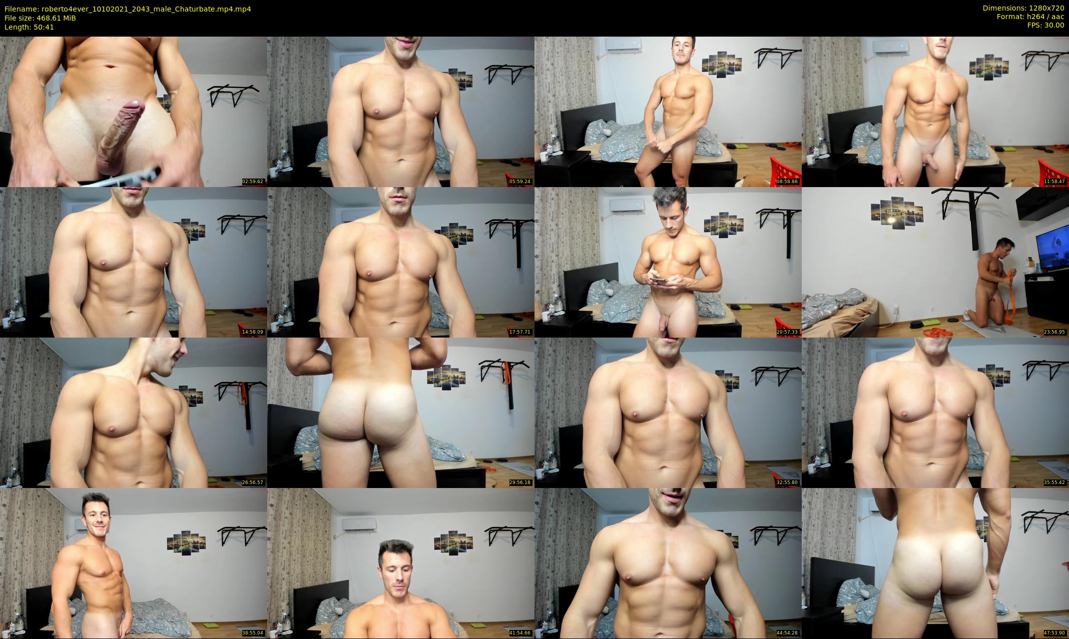 roberto4ever — 51 minute Chaturbate male cam show recording, 720p, Oct 10, 2021
