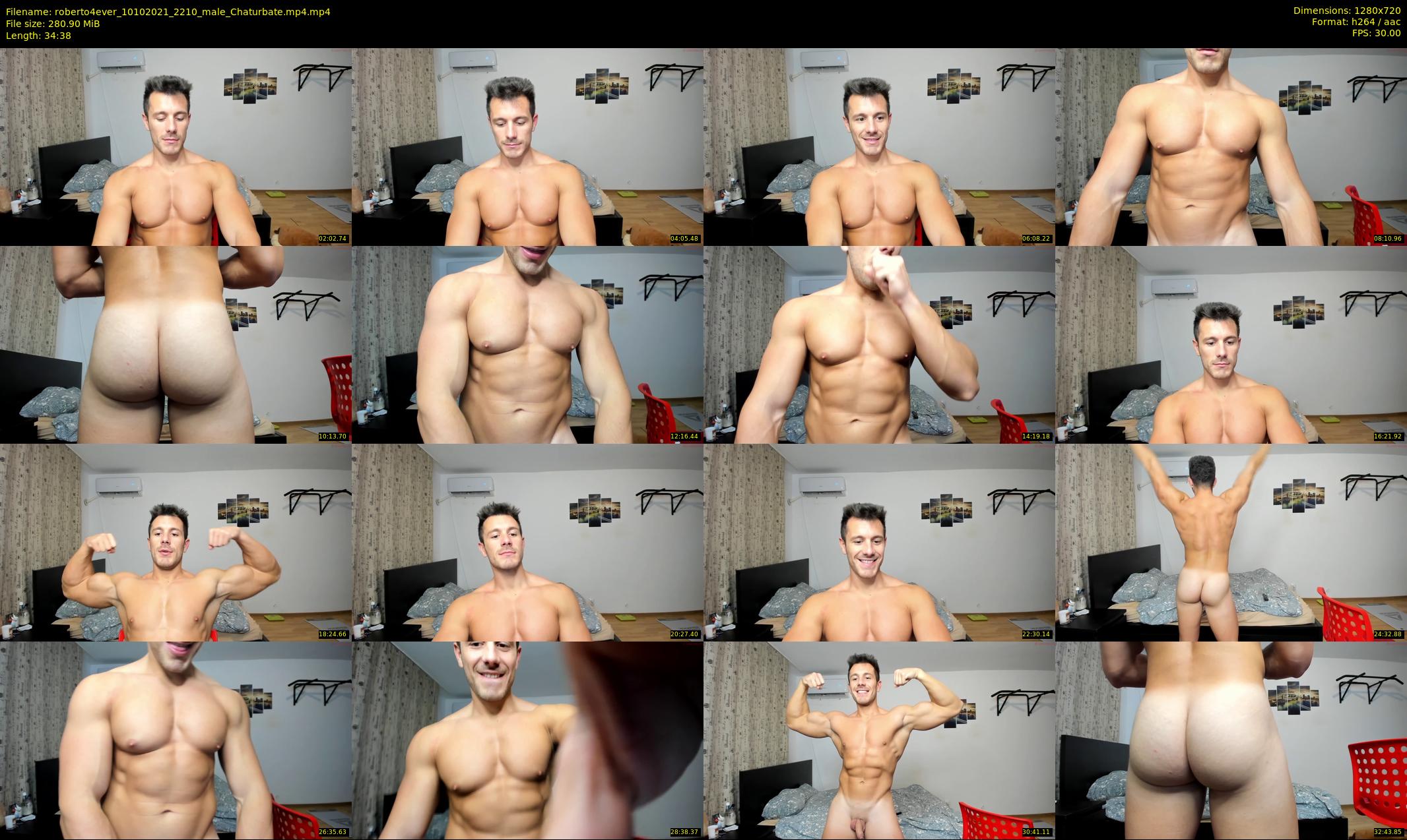 roberto4ever — 35 minute Chaturbate male cam show recording, 720p, Oct 10, 2021