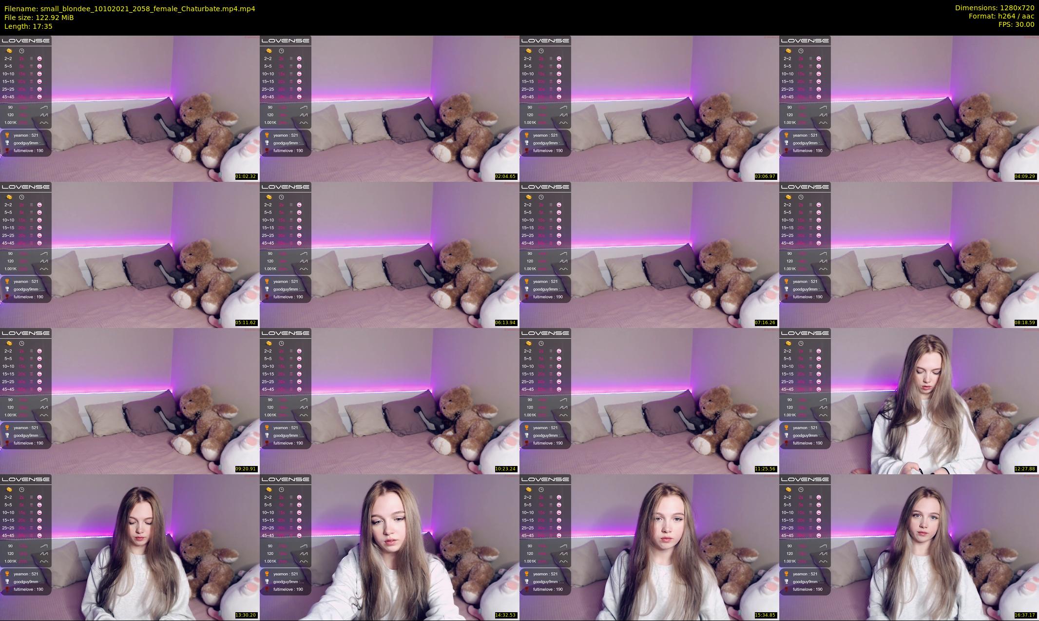 small_blondee — 18 minute Chaturbate female cam show recording, 720p, Oct 10, 2021