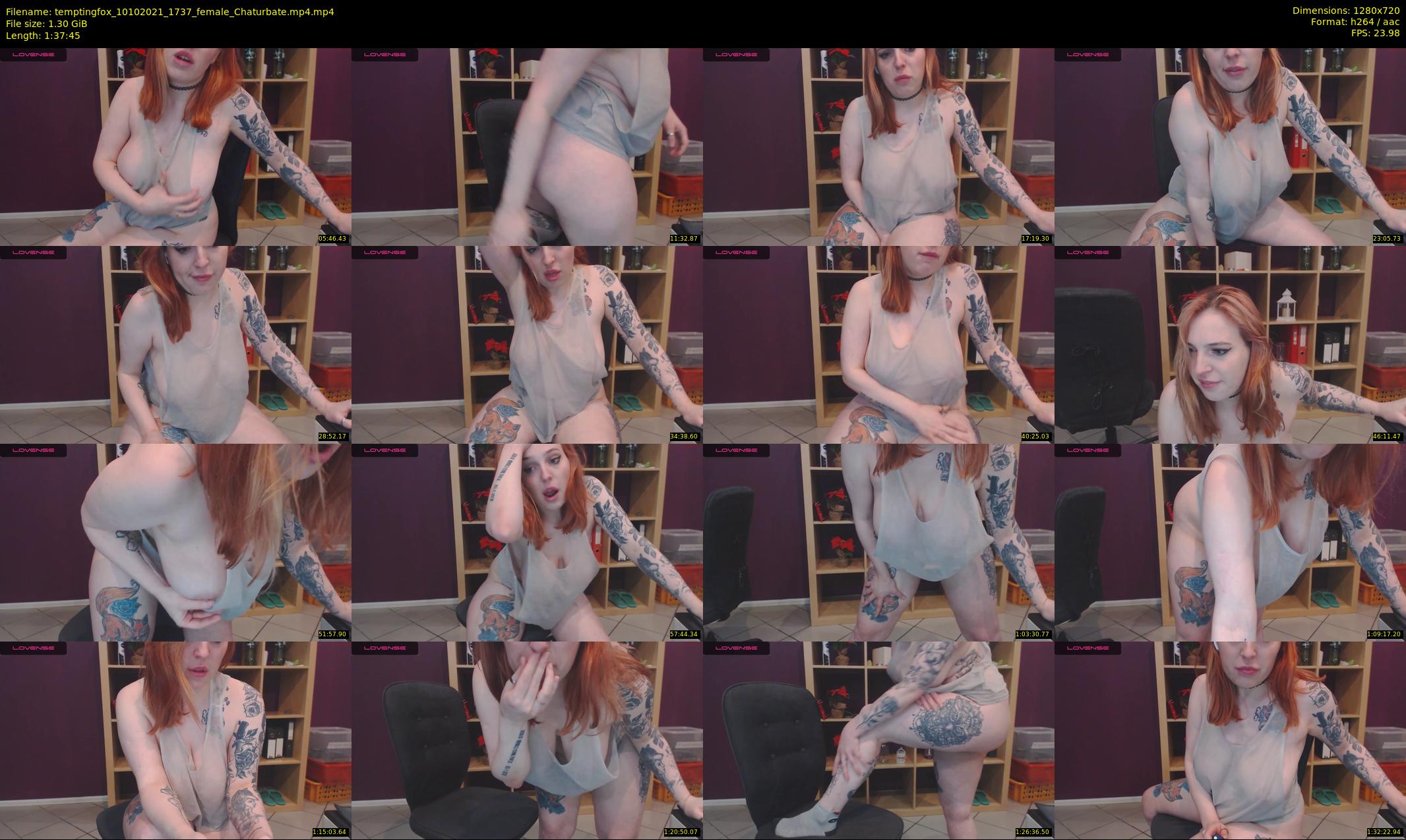 temptingfox — 98 minute Chaturbate female cam show recording, 720p, Oct 10, 2021