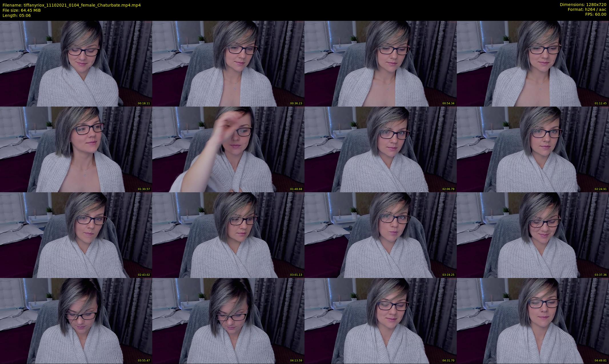 tiffanyriox — 6 minute Chaturbate female cam show recording, 720p, Oct 11, 2021