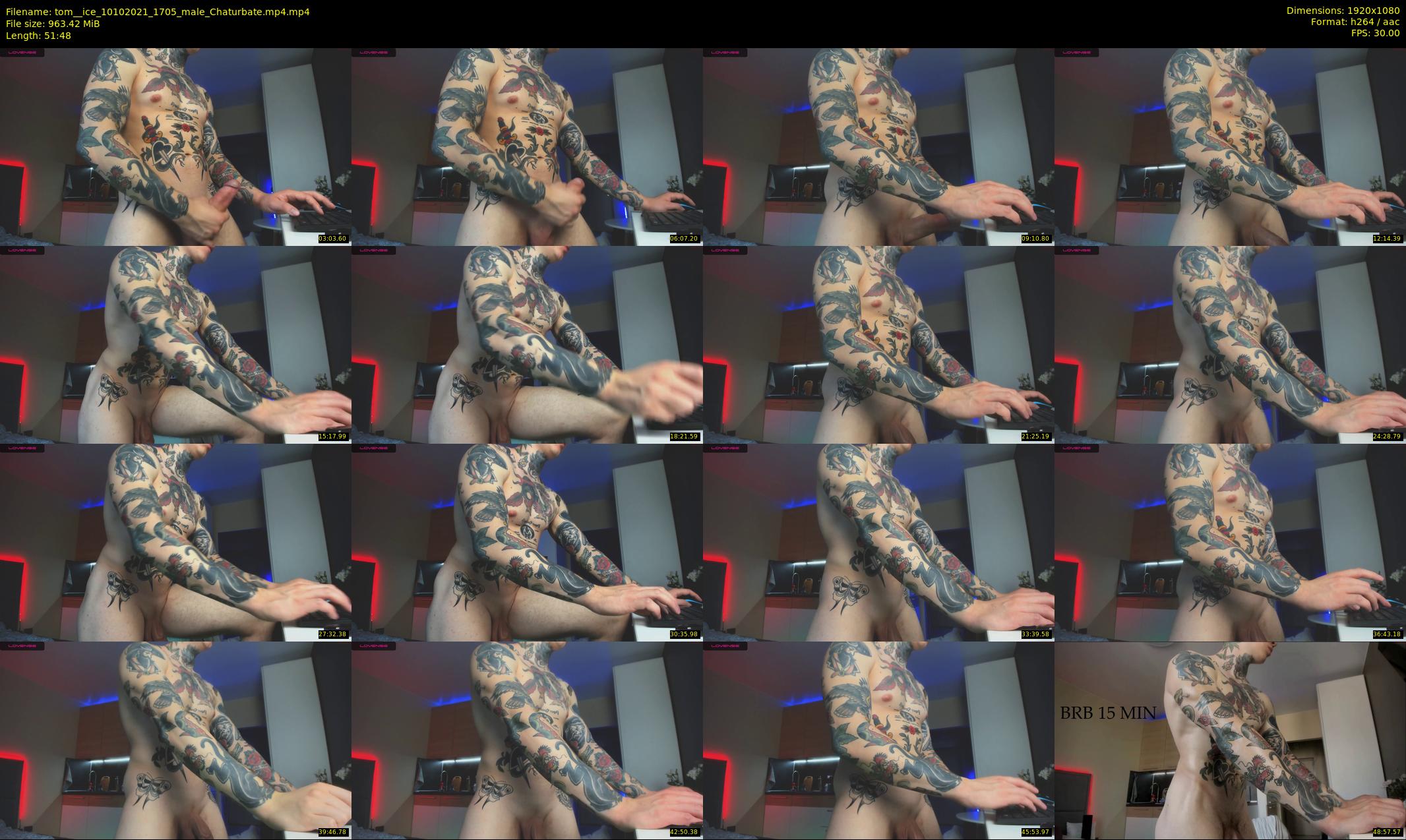tom__ice — 52 minute Chaturbate male cam show recording, 1080p, Oct 10, 2021