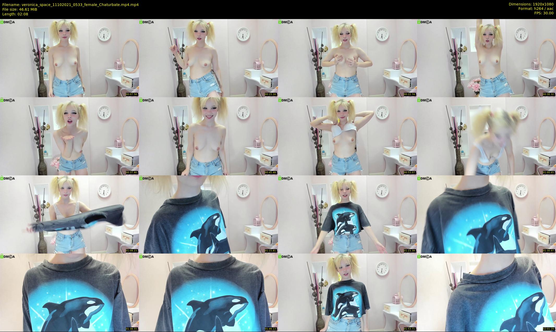 veronica_space — 3 minute Chaturbate female cam show recording, 1080p, Oct 11, 2021