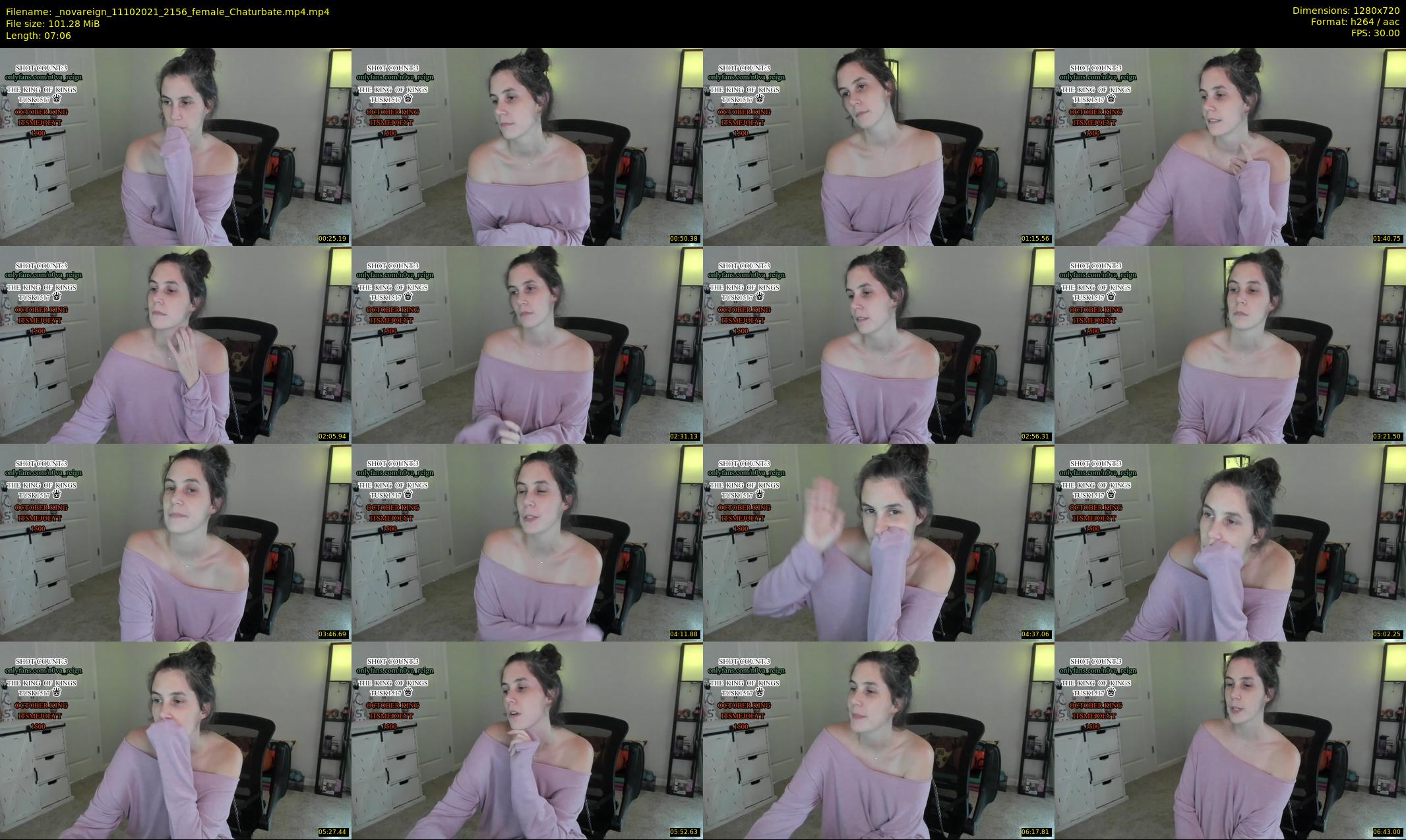 _novareign — 8 minute Chaturbate female cam show recording, 720p, Oct 11, 2021