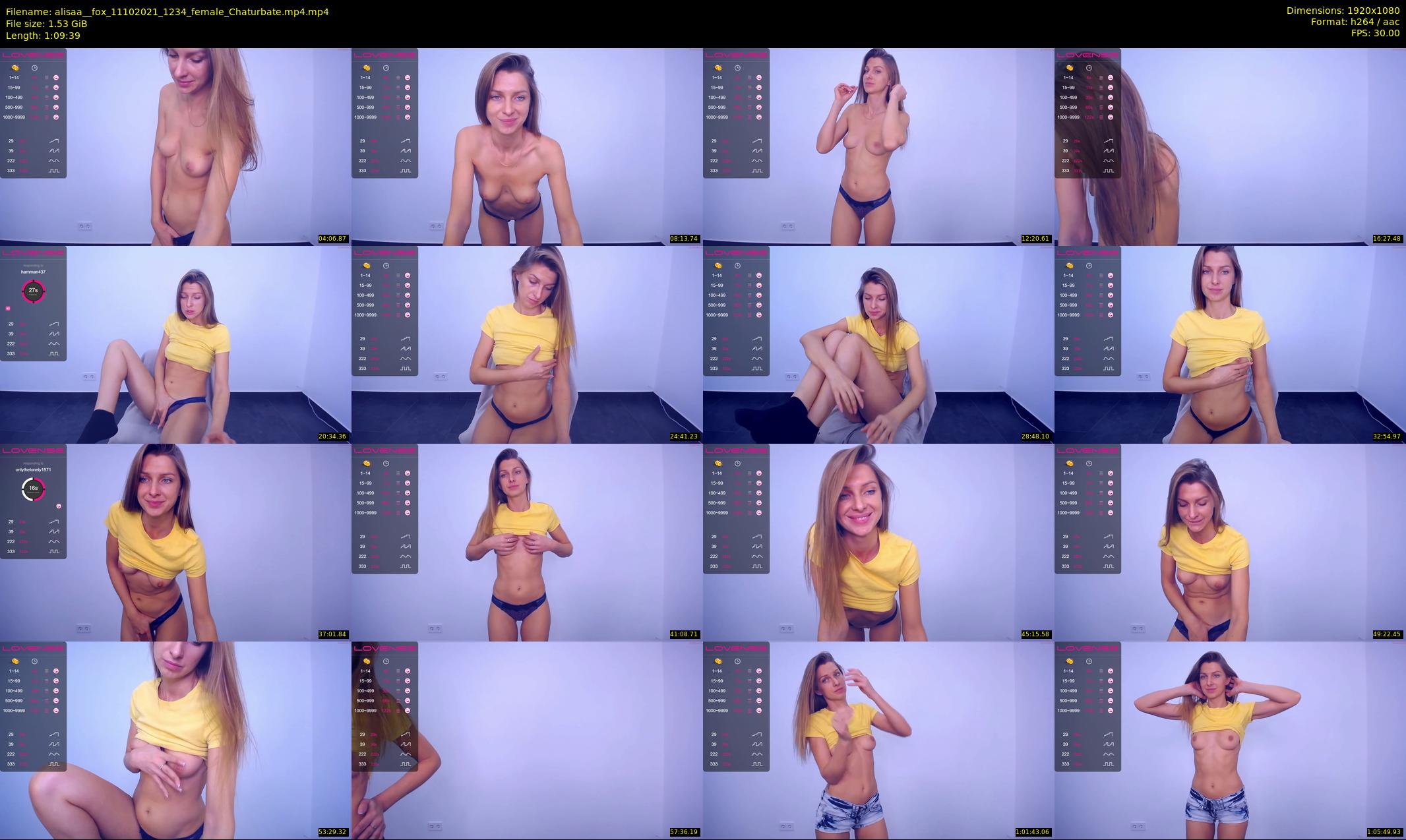 alisaa__fox — 70 minute Chaturbate female cam show recording, 1080p, Oct 11, 2021