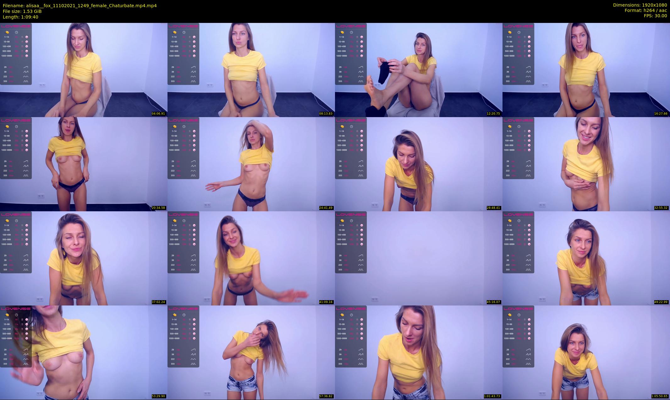 alisaa__fox — 70 minute Chaturbate female cam show recording, 1080p, Oct 11, 2021