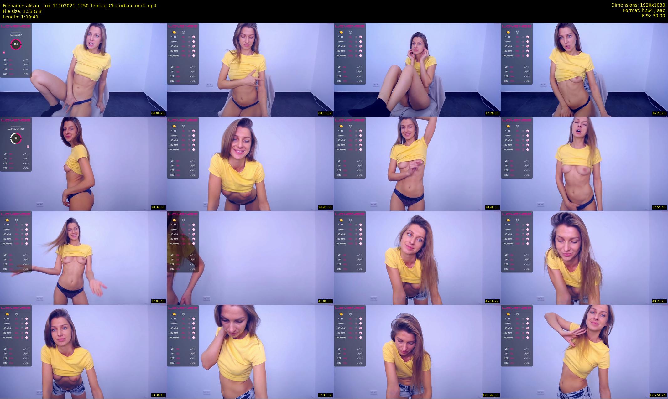 alisaa__fox — 70 minute Chaturbate female cam show recording, 1080p, Oct 11, 2021