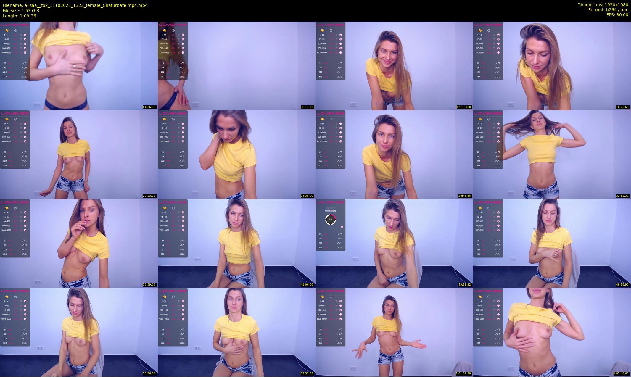 alisaa__fox — 70 minute Chaturbate female cam show recording, 1080p, Oct 11, 2021