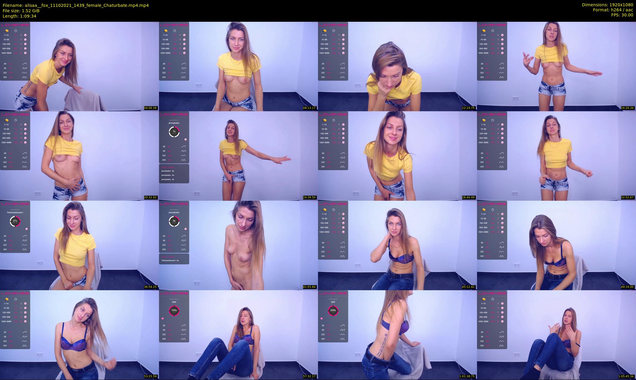 alisaa__fox — 70 minute Chaturbate female cam show recording, 1080p, Oct 11, 2021