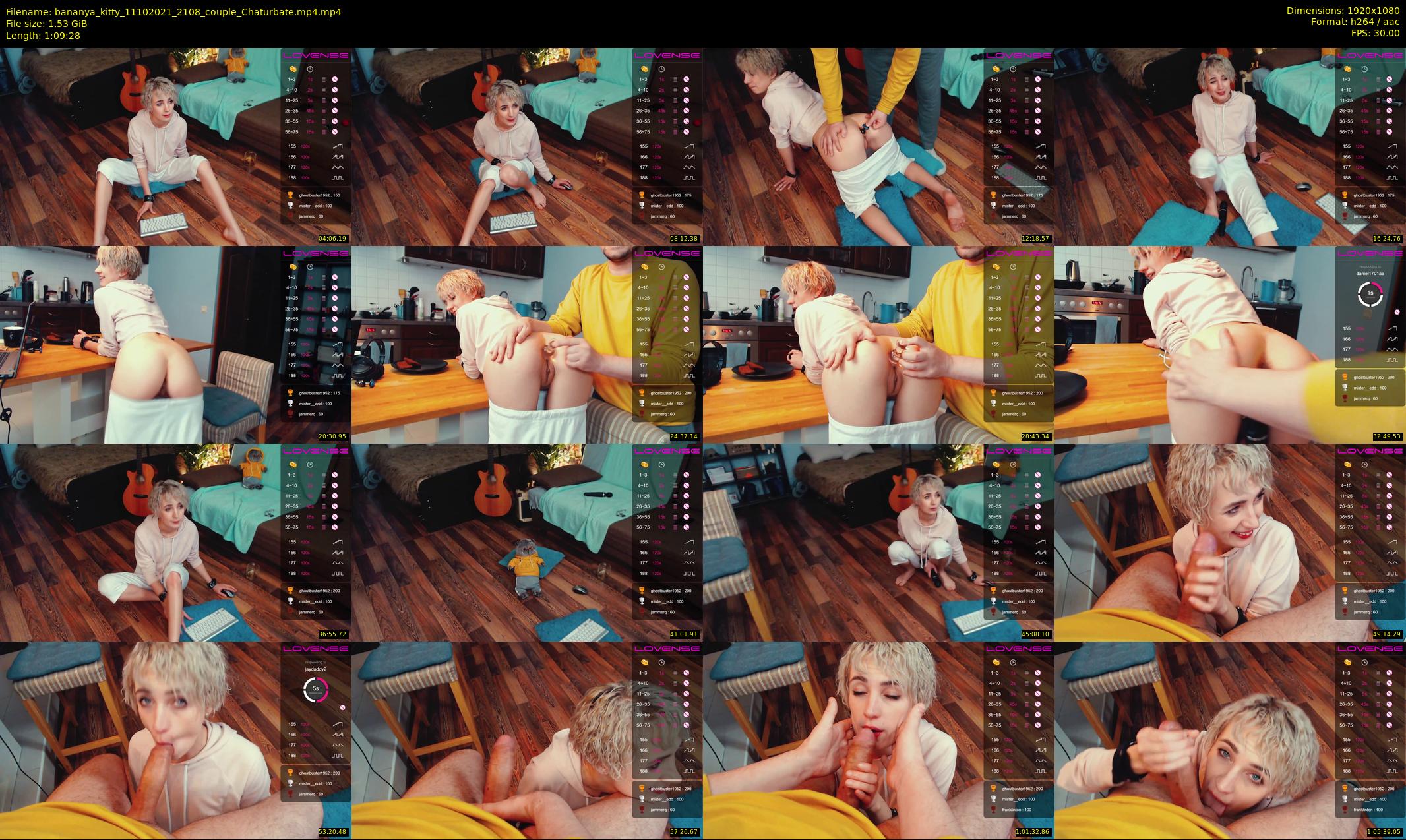 bananya_kitty — 70 minute Chaturbate couple cam show recording, 1080p, Oct 11, 2021