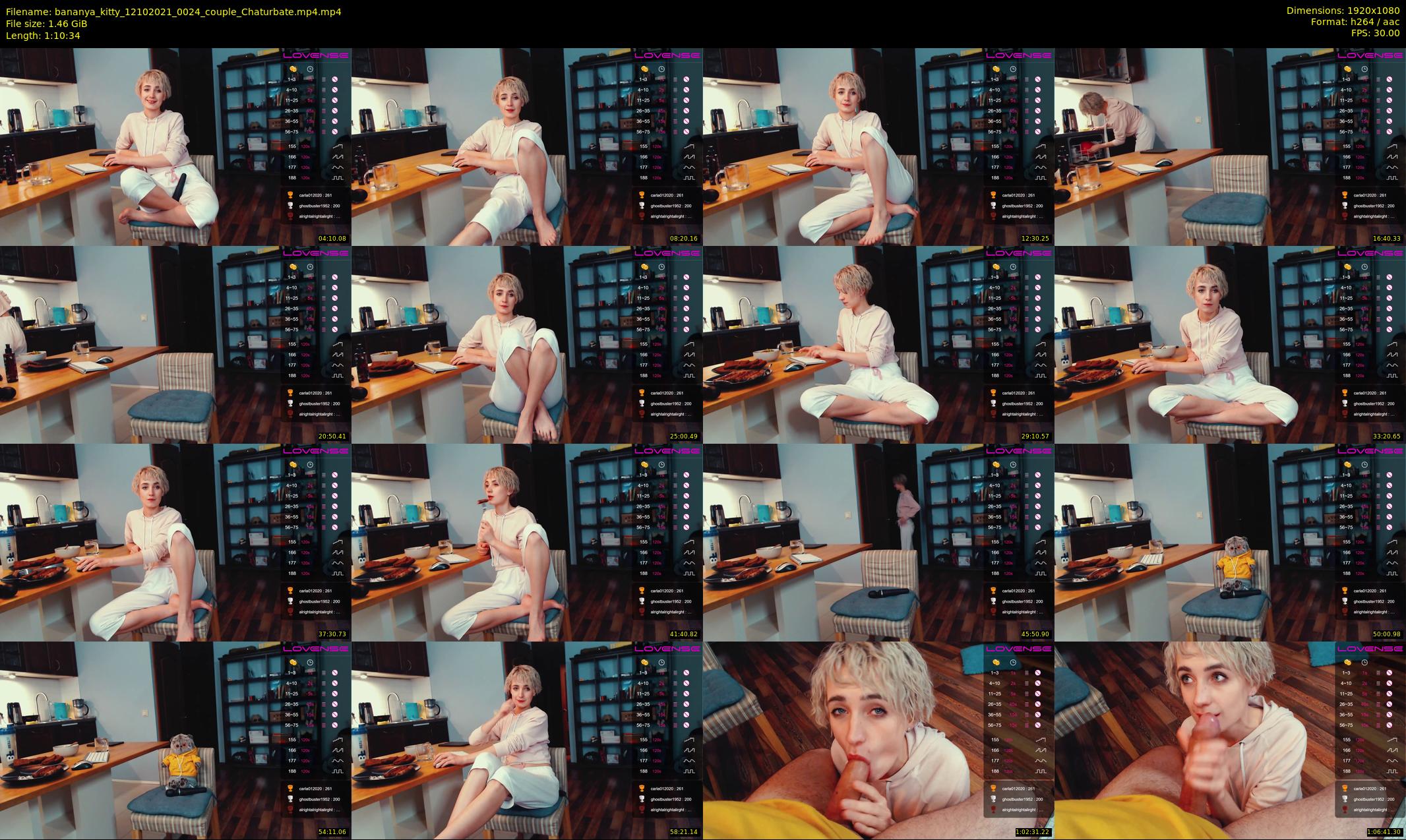 bananya_kitty — 71 minute Chaturbate couple cam show recording, 1080p, Oct 12, 2021