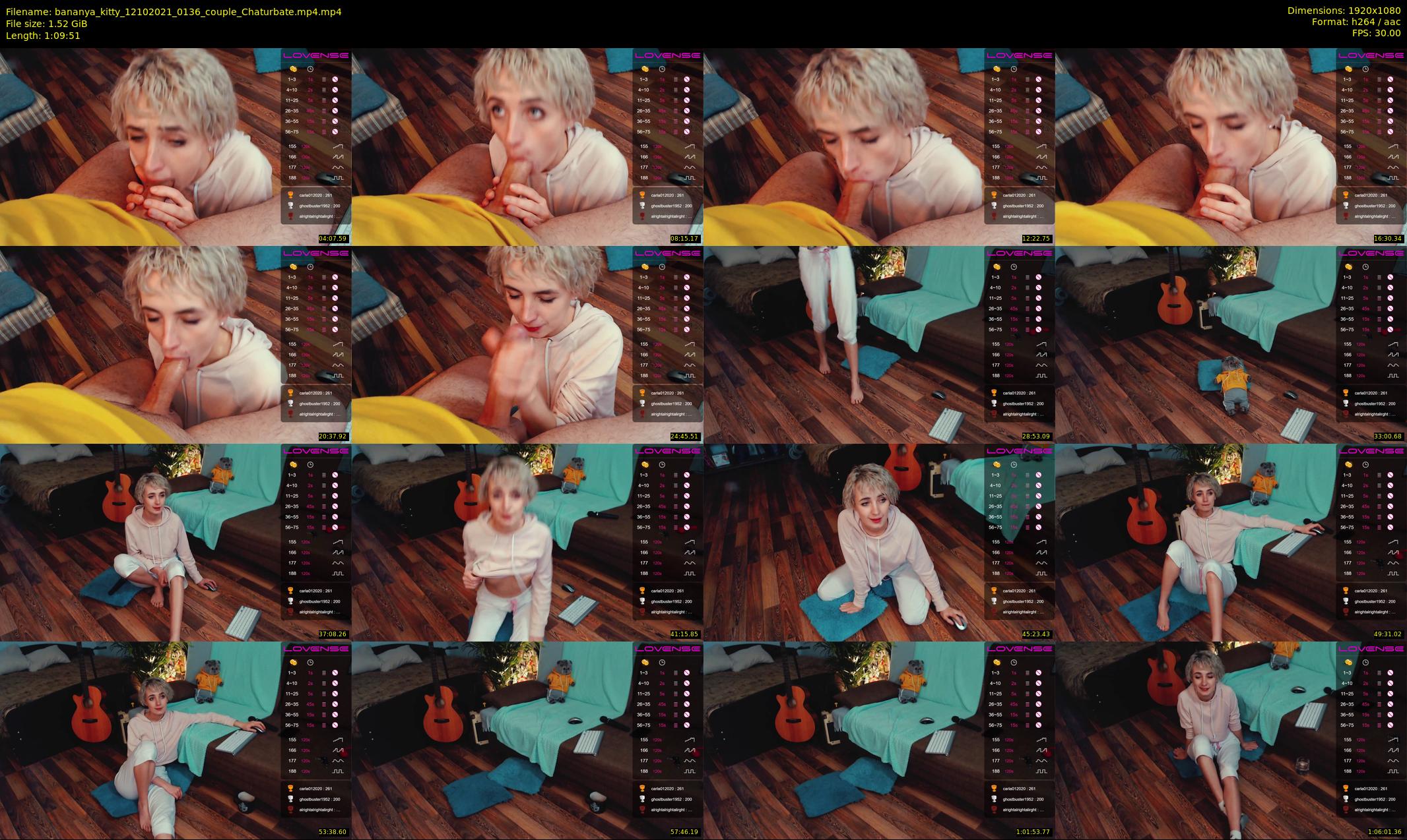 bananya_kitty — 70 minute Chaturbate couple cam show recording, 1080p, Oct 12, 2021