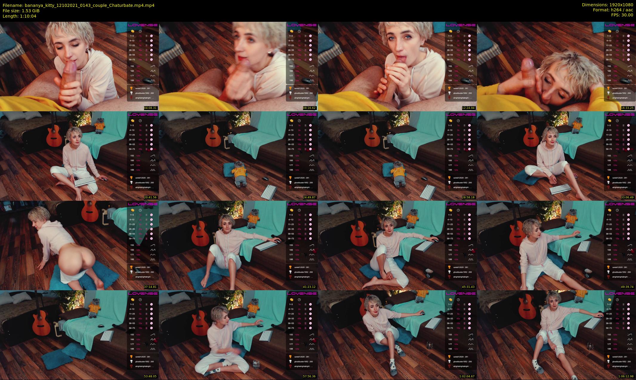 bananya_kitty — 71 minute Chaturbate couple cam show recording, 1080p, Oct 12, 2021
