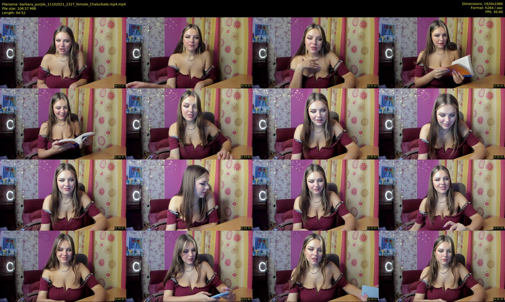 barbara_purple — 5 minute Chaturbate female cam show recording, 1080p, Oct 11, 2021