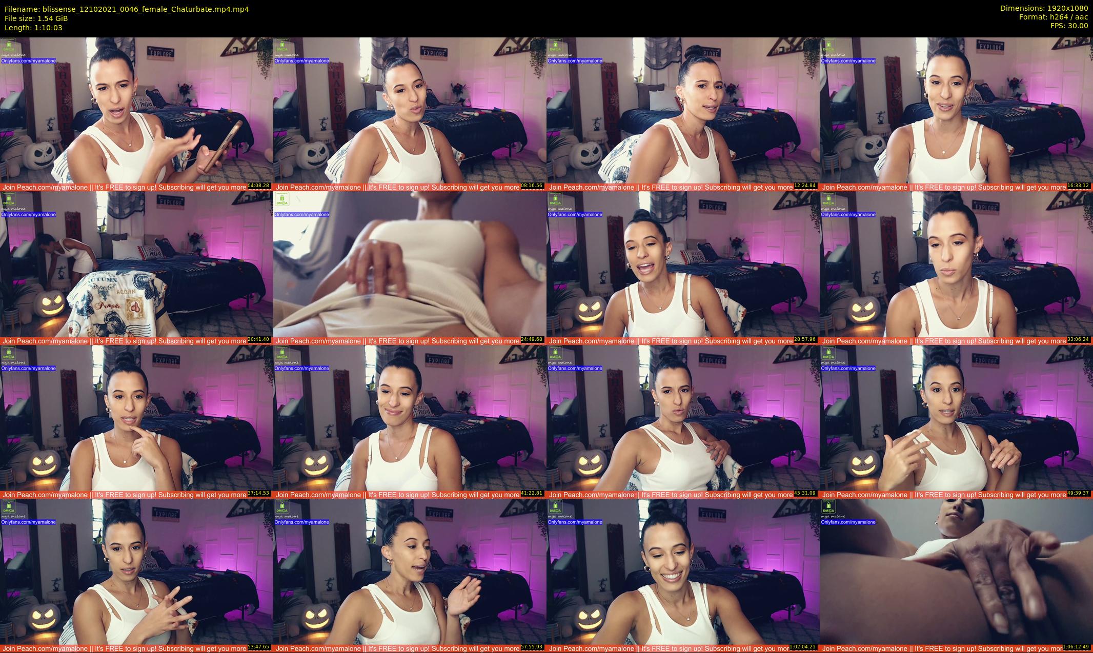 blissense — 71 minute Chaturbate female cam show recording, 1080p, Oct 12, 2021