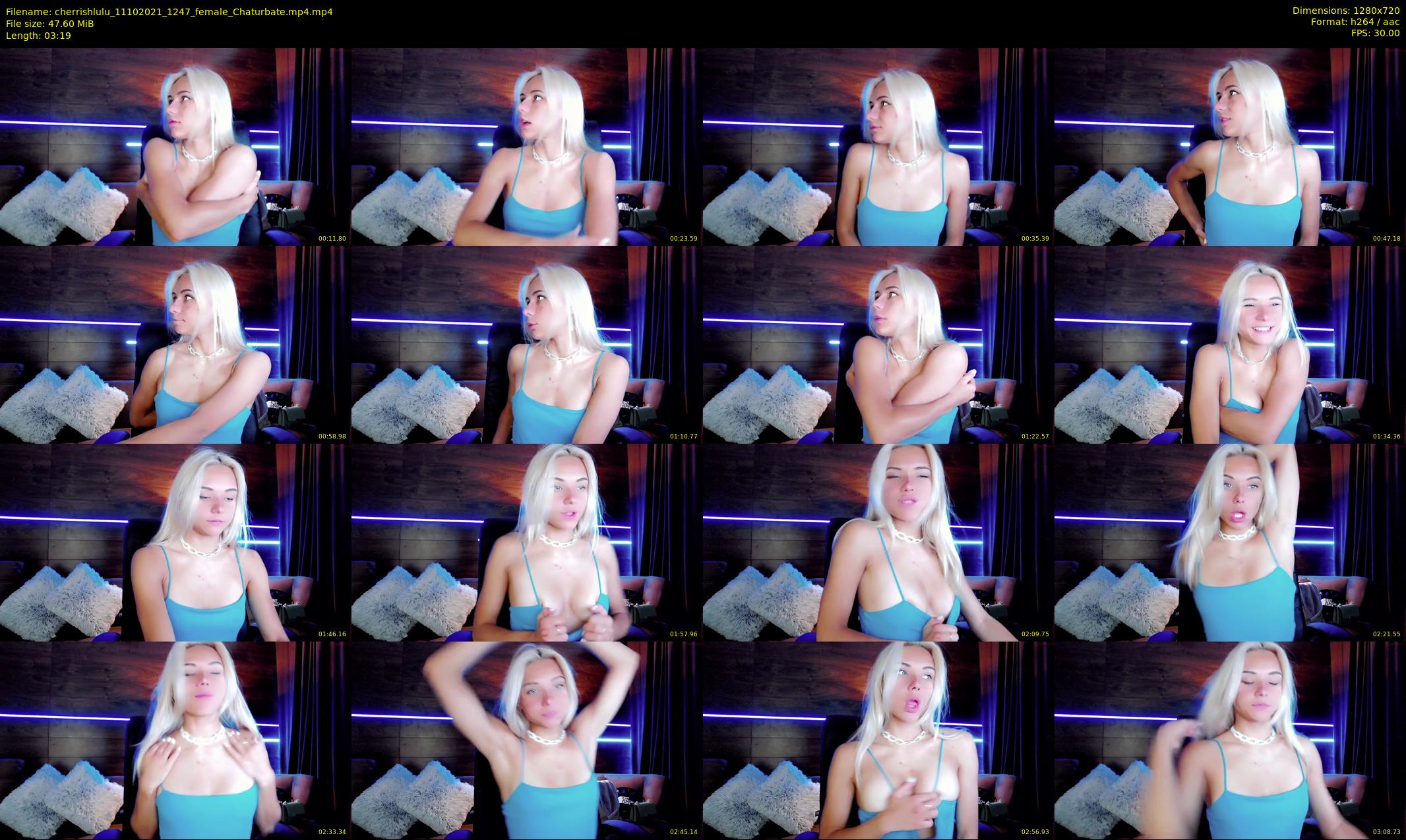 cherrishlulu — 4 minute Chaturbate female cam show recording, 720p, Oct 11, 2021