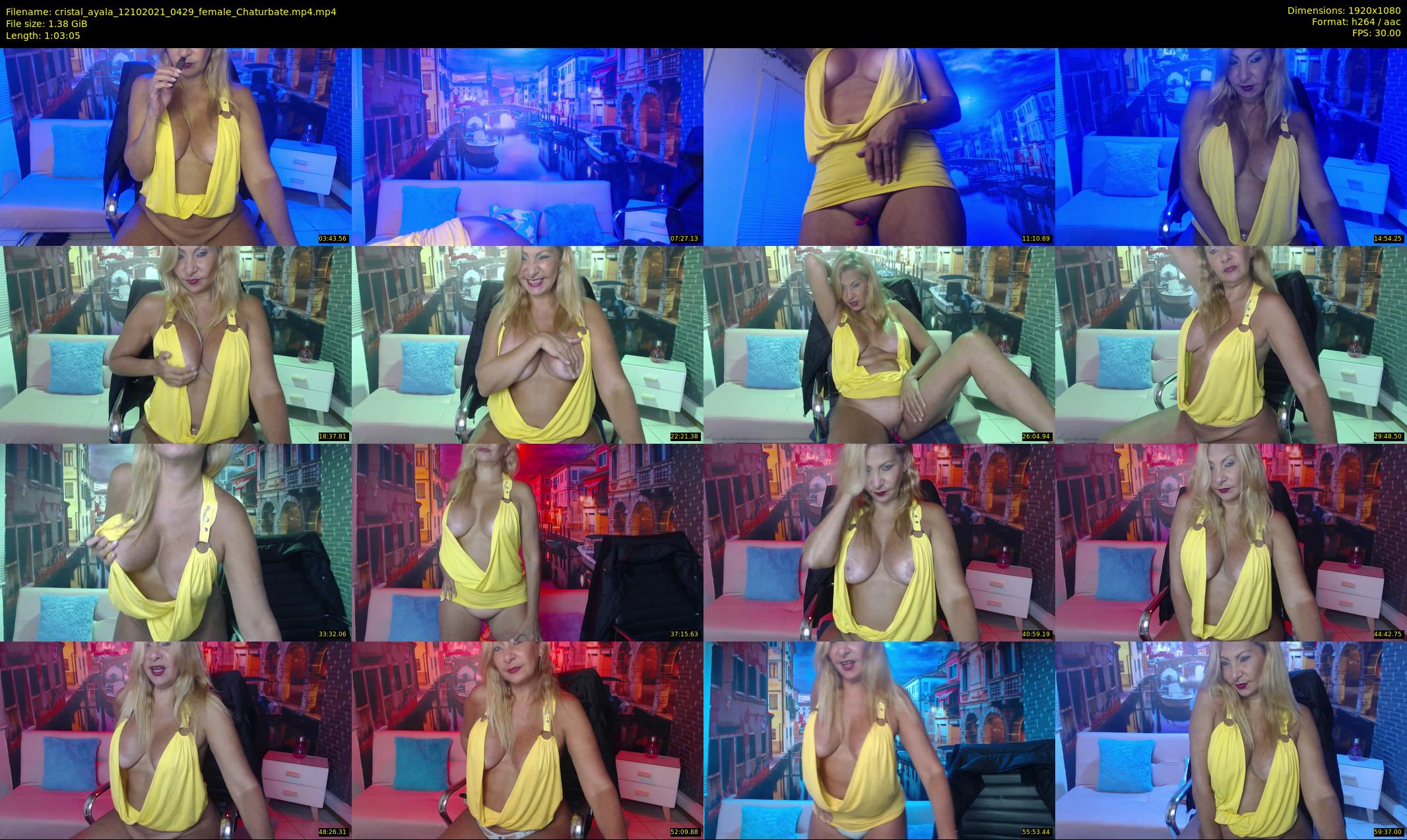 cristal_ayala — 64 minute Chaturbate female cam show recording, 1080p, Oct 12, 2021