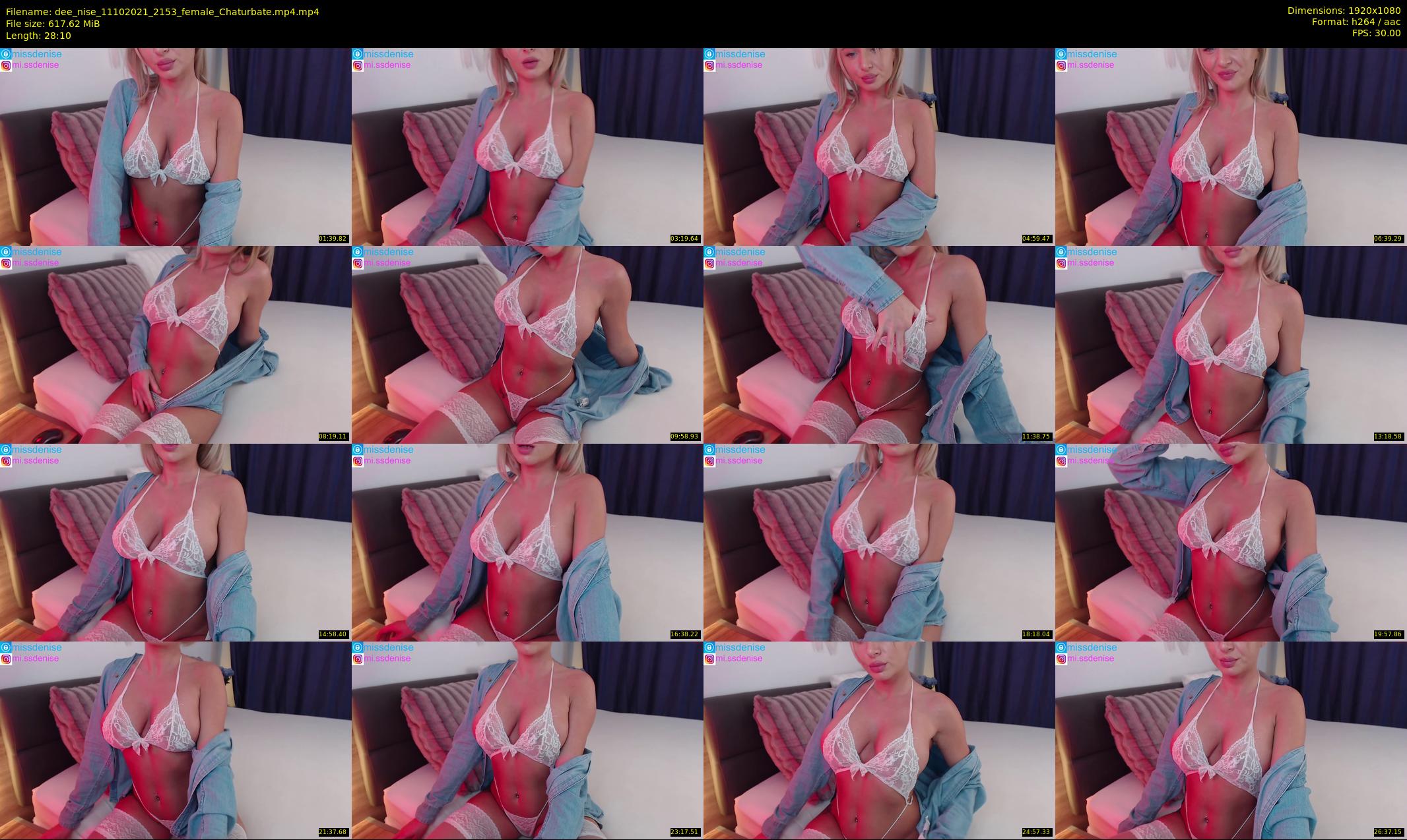 dee_nise — 29 minute Chaturbate female cam show recording, 1080p, Oct 11, 2021