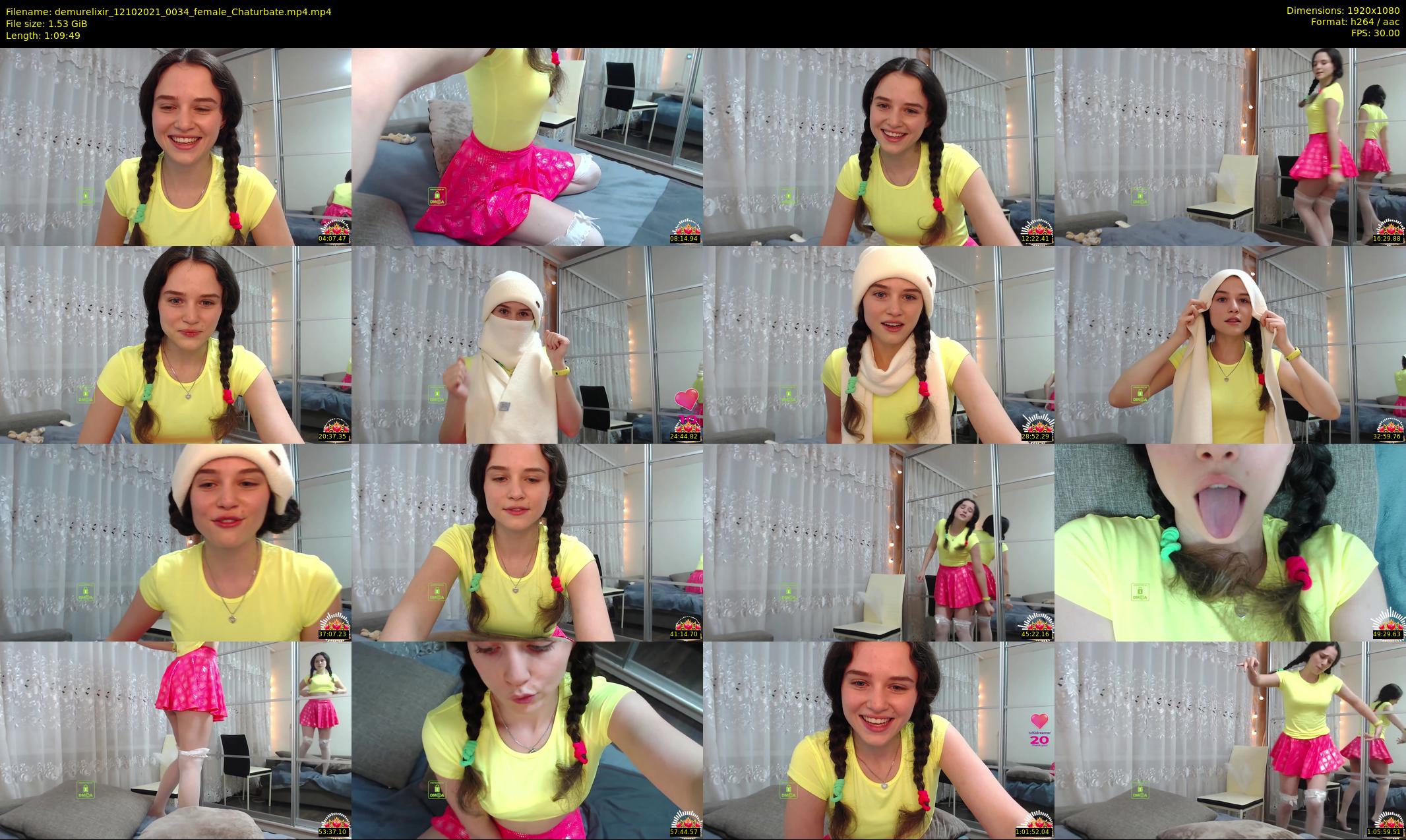 demurelixir — 70 minute Chaturbate female cam show recording, 1080p, Oct 12, 2021