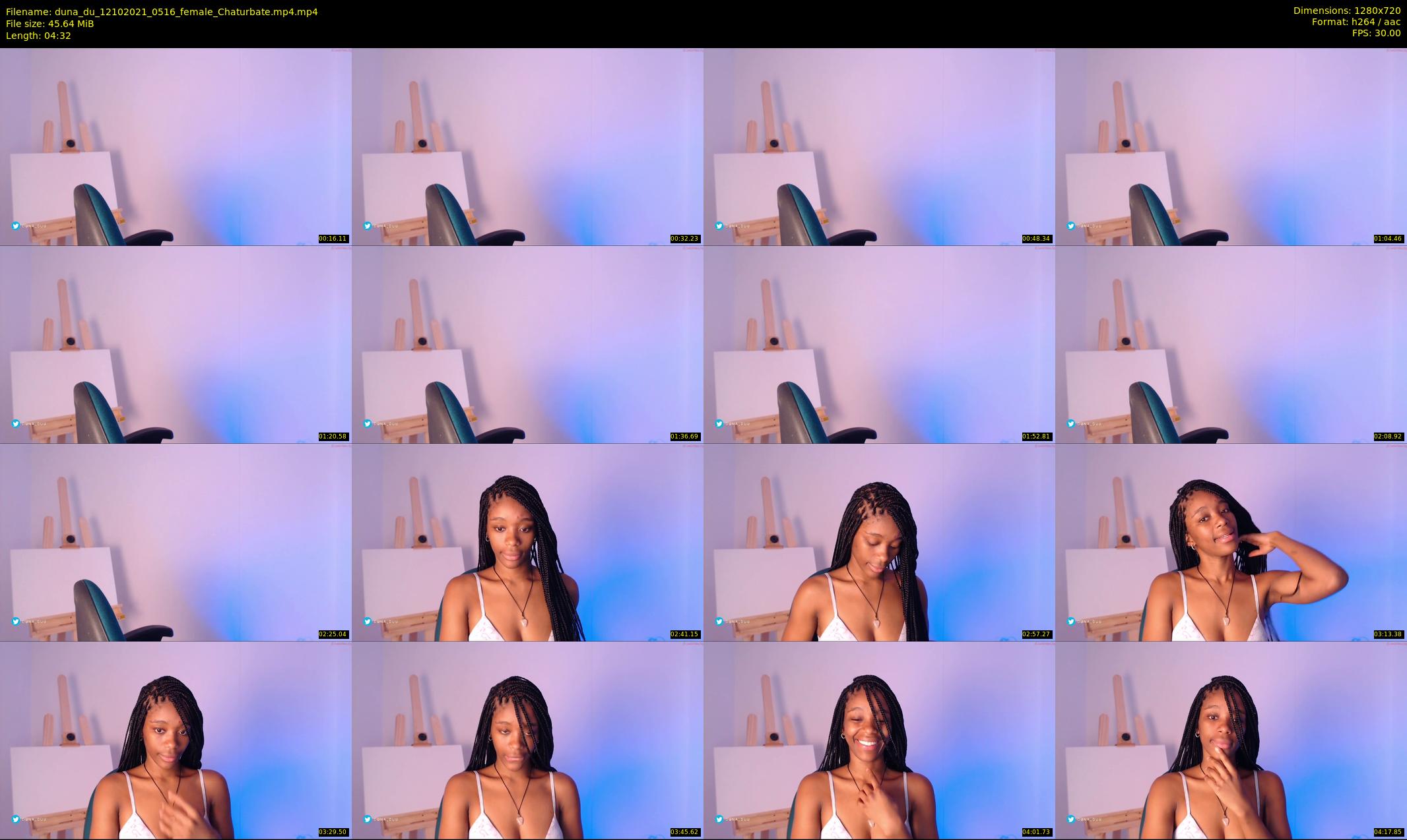 duna_du — 5 minute Chaturbate female cam show recording, 720p, Oct 12, 2021