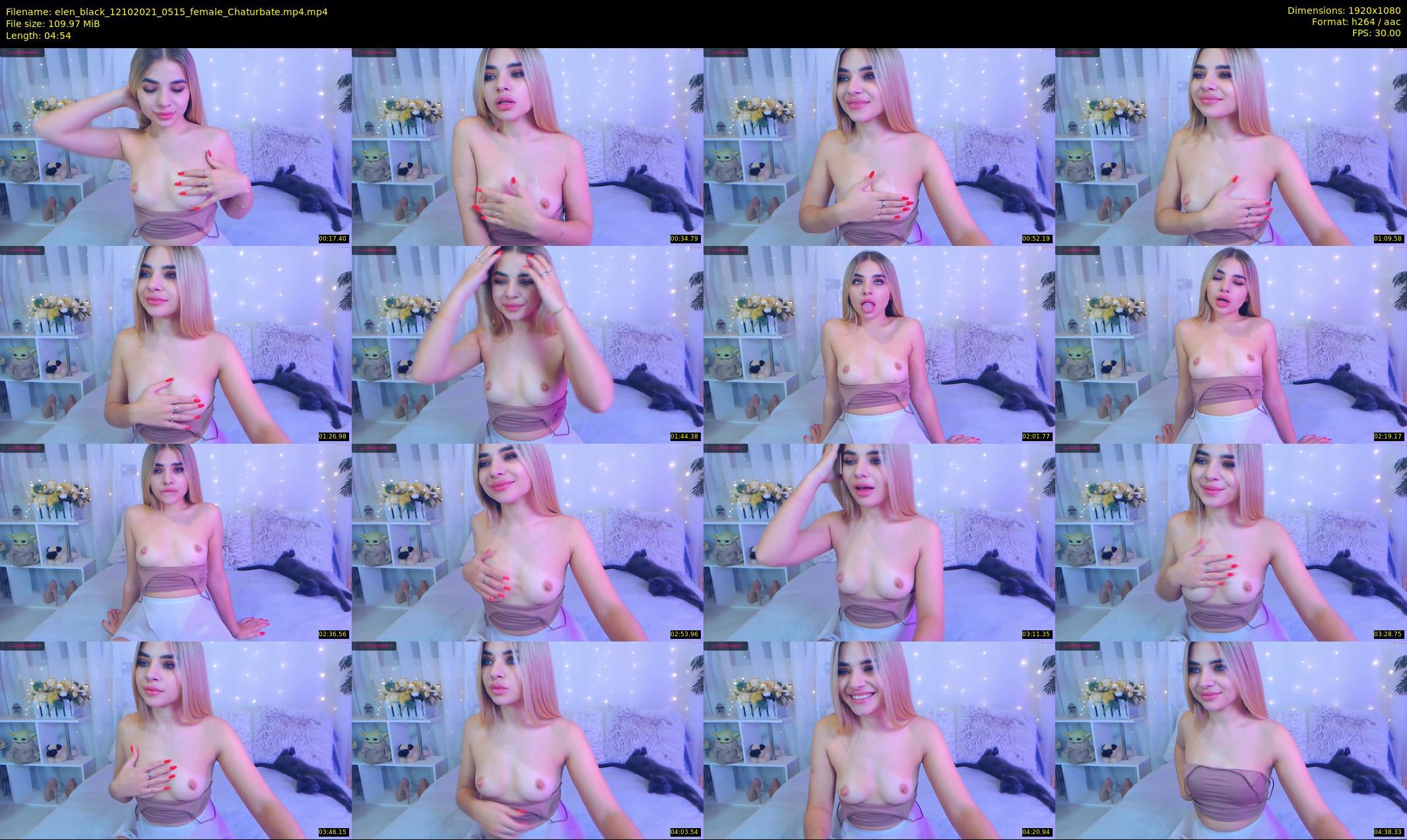 elen_black — 5 minute Chaturbate female cam show recording, 1080p, Oct 12, 2021