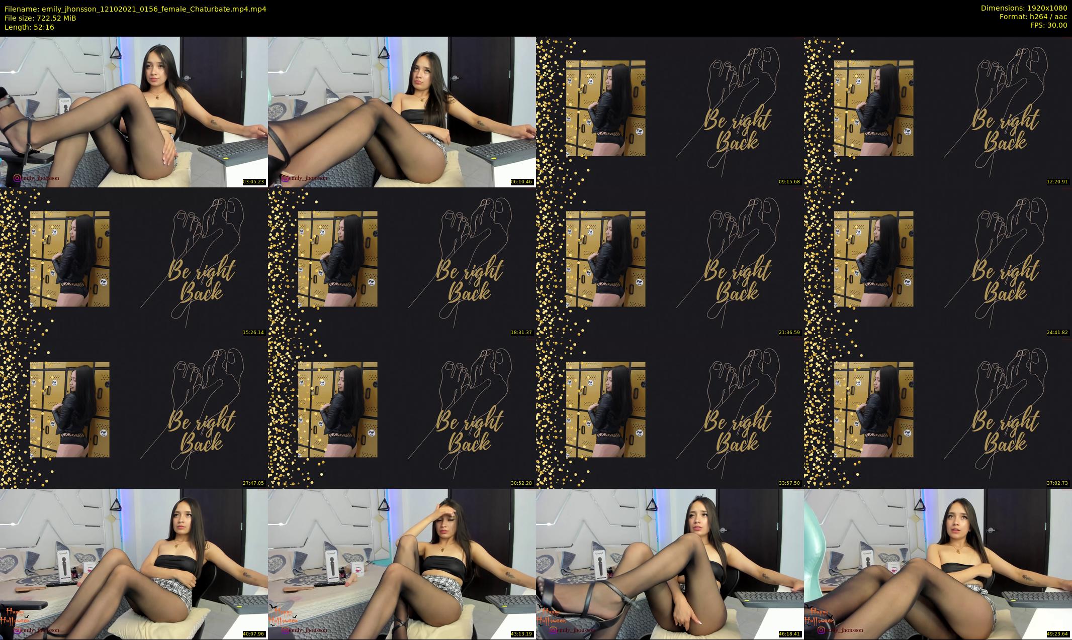 emily_jhonsson — 53 minute Chaturbate female cam show recording, 1080p, Oct 12, 2021