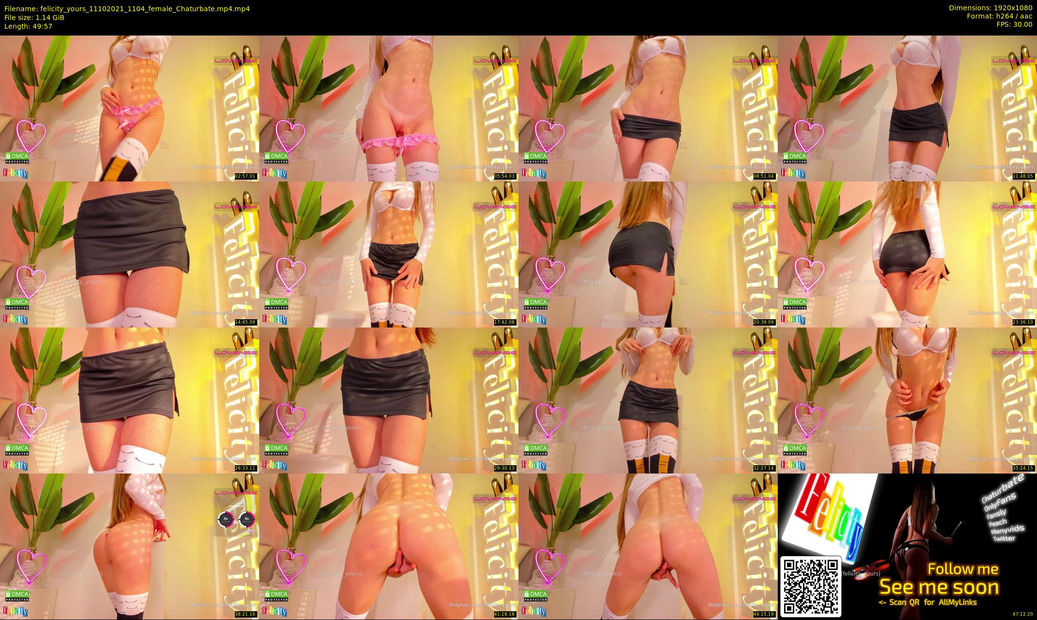 felicity_yours — 50 minute Chaturbate female cam show recording, 1080p, Oct 11, 2021