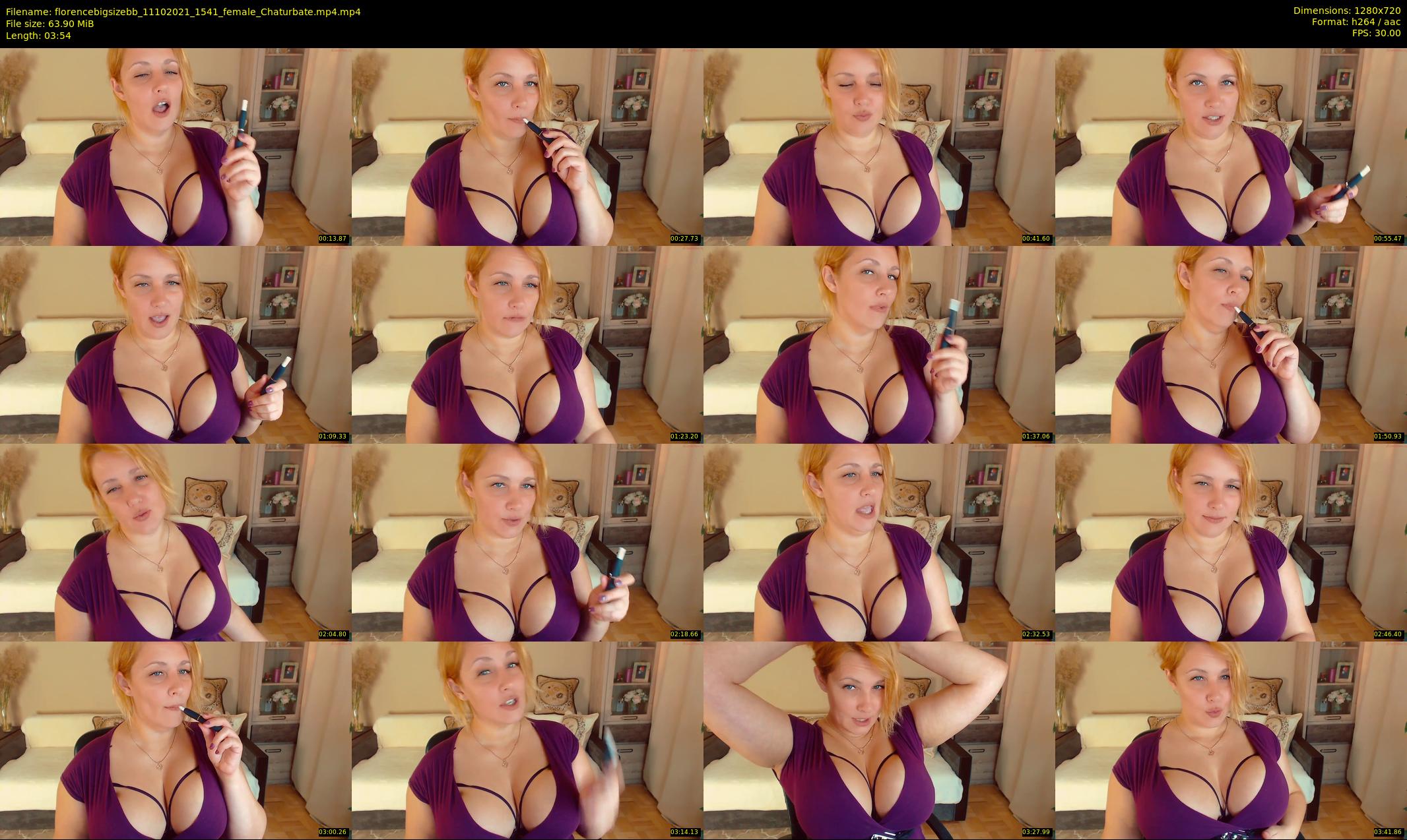 florencebigsizebb — 4 minute Chaturbate female cam show recording, 720p, Oct 11, 2021