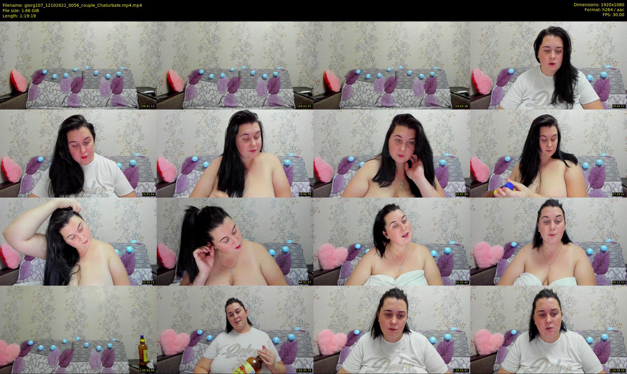 giorg107 — 80 minute Chaturbate couple cam show recording, 1080p, Oct 12, 2021